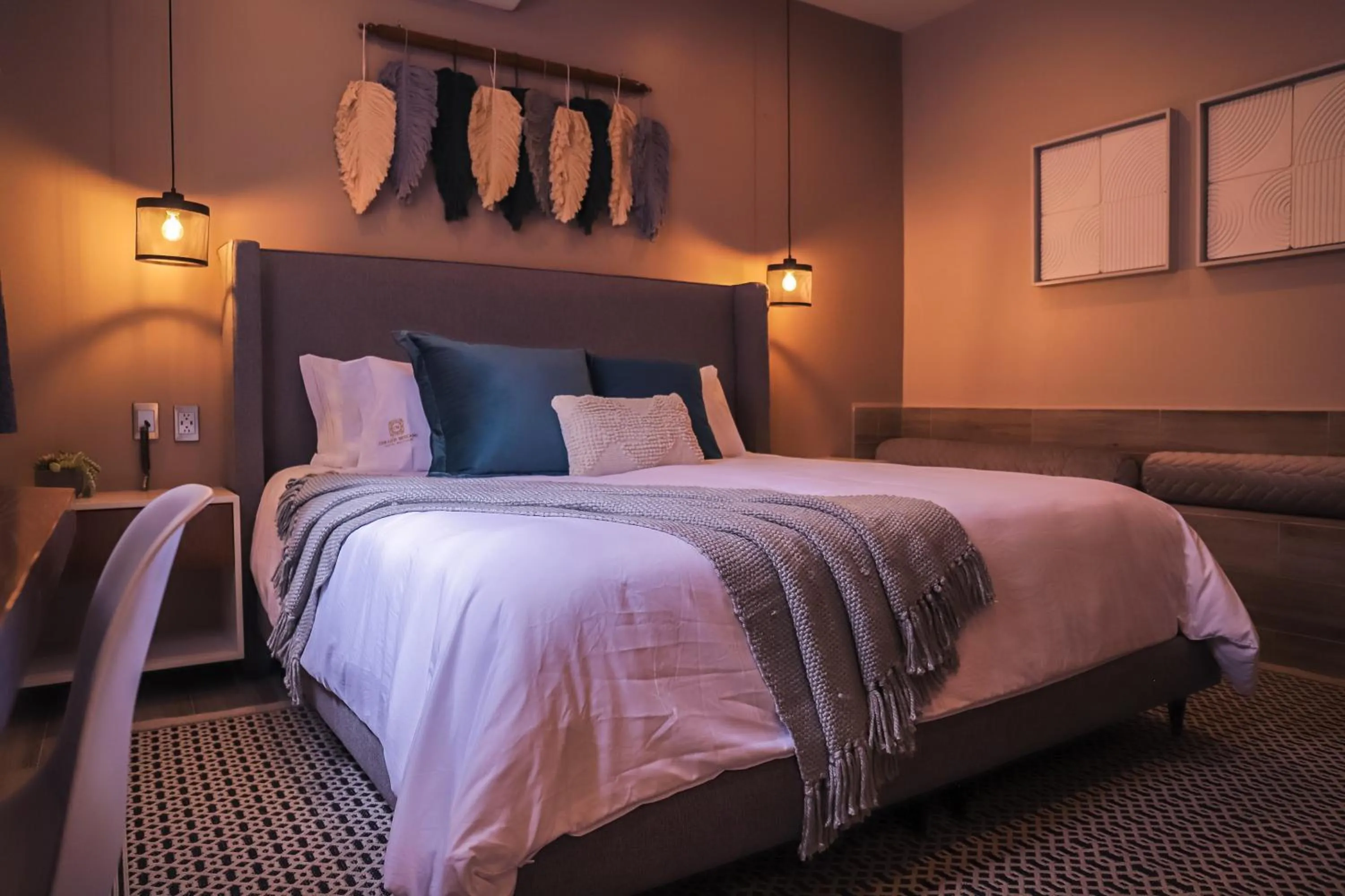 Bed in Hotel Boutique Corazón Mexicano