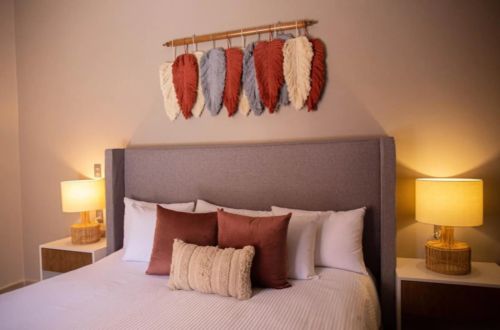 Bed in Hotel Boutique Corazón Mexicano