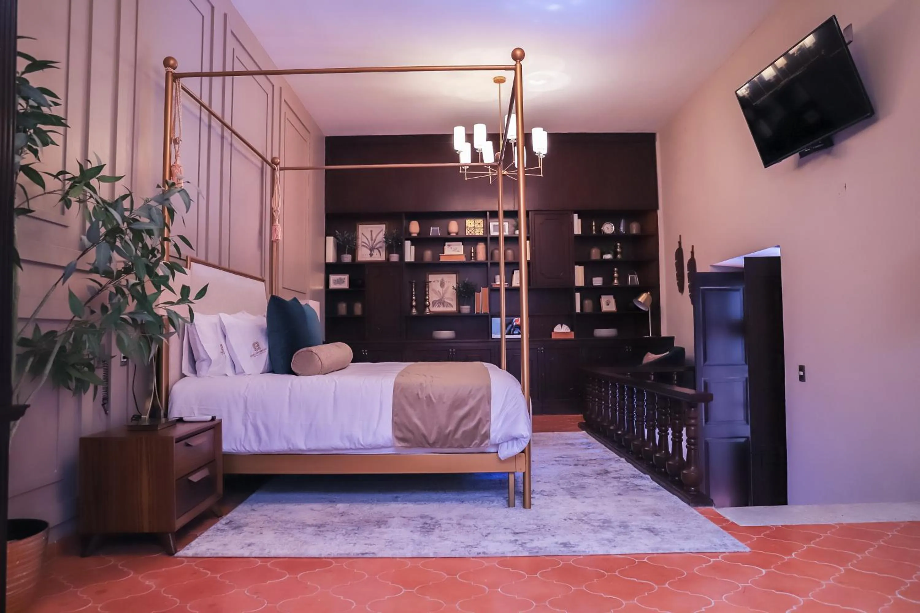 Bed in Hotel Boutique Corazón Mexicano