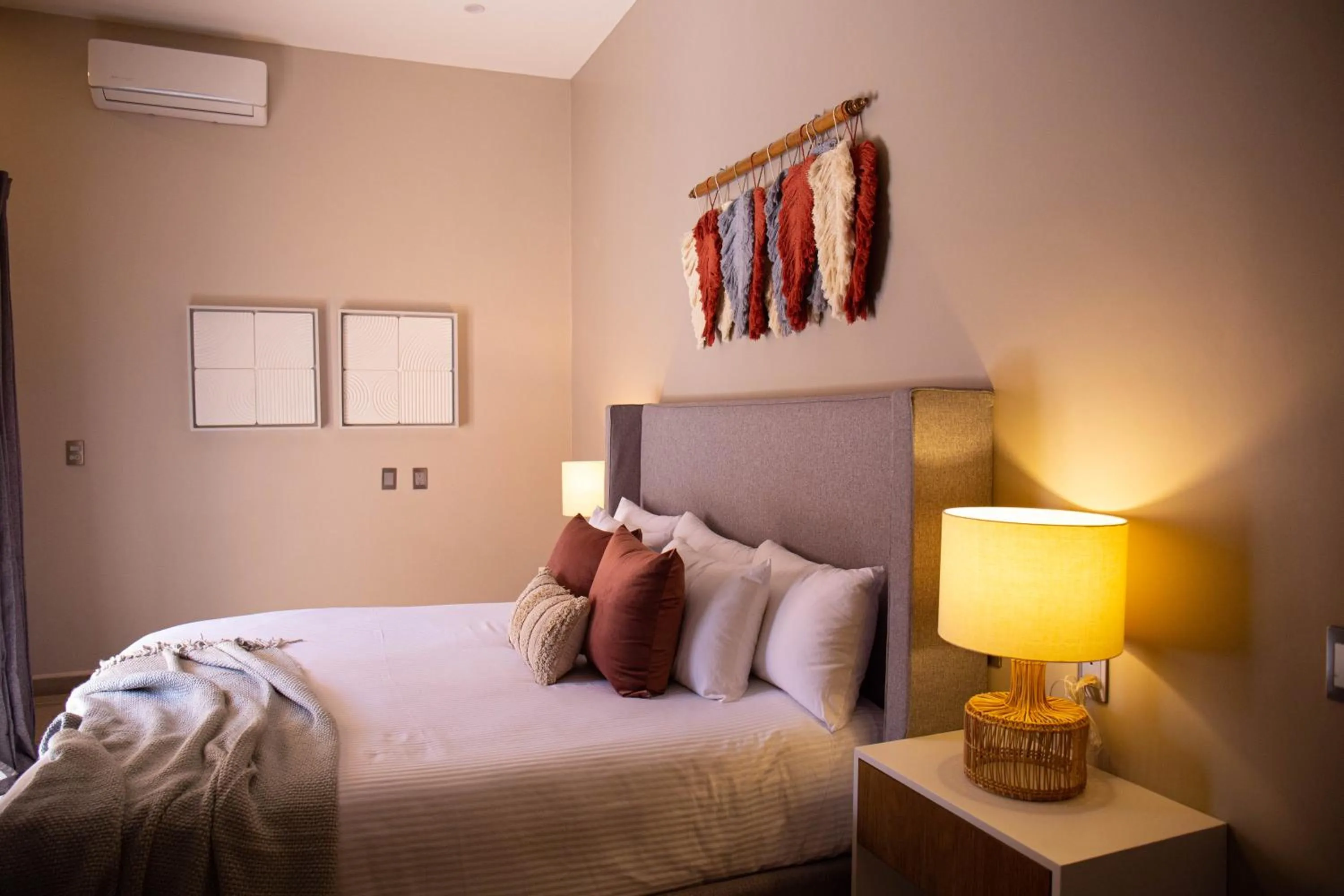 Bed in Hotel Boutique Corazón Mexicano