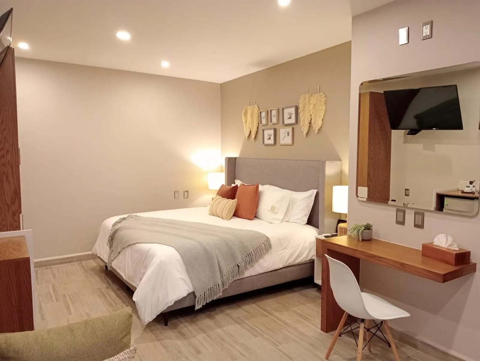 Bed in Hotel Boutique Corazón Mexicano