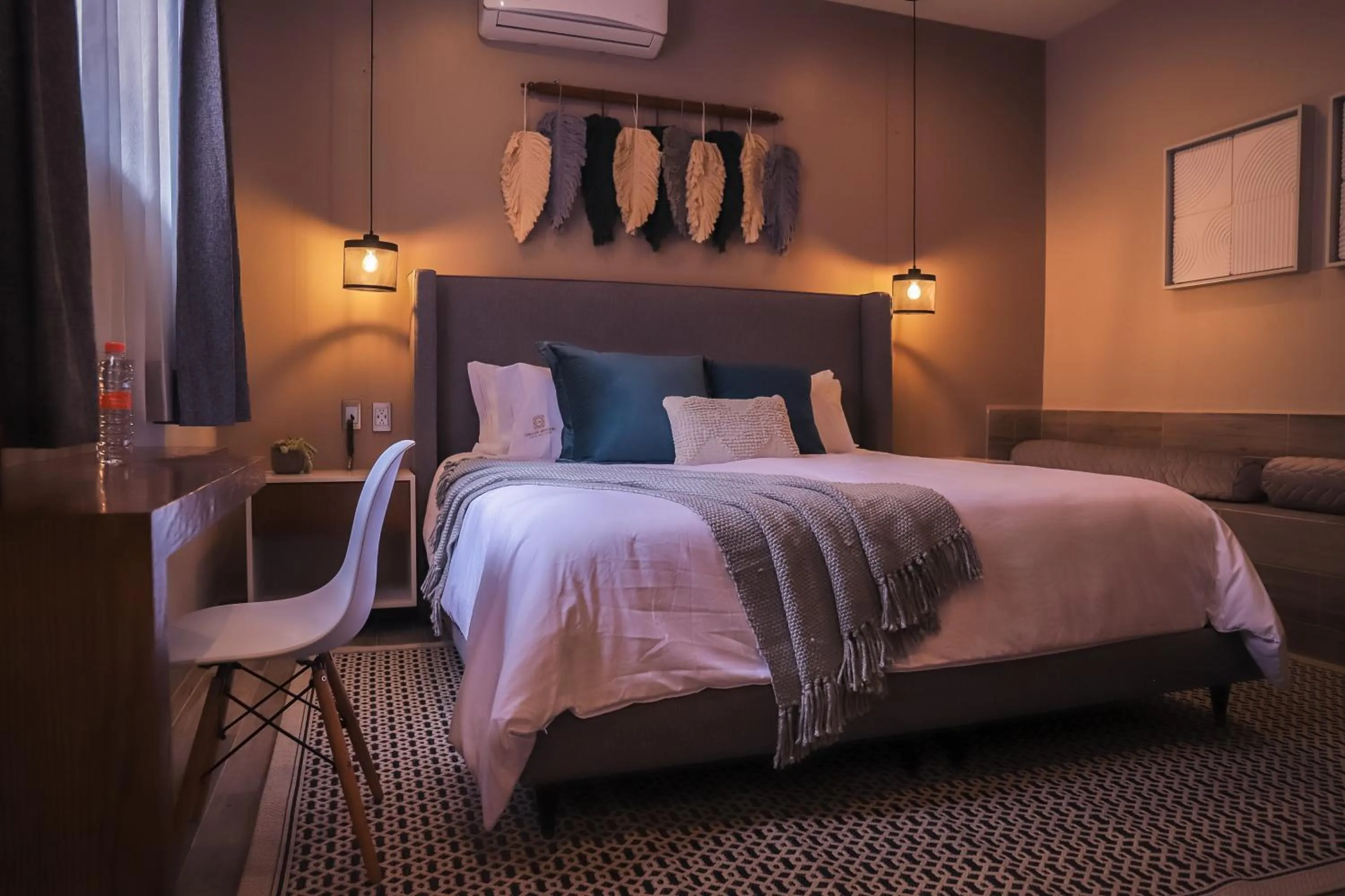 Bed in Hotel Boutique Corazón Mexicano