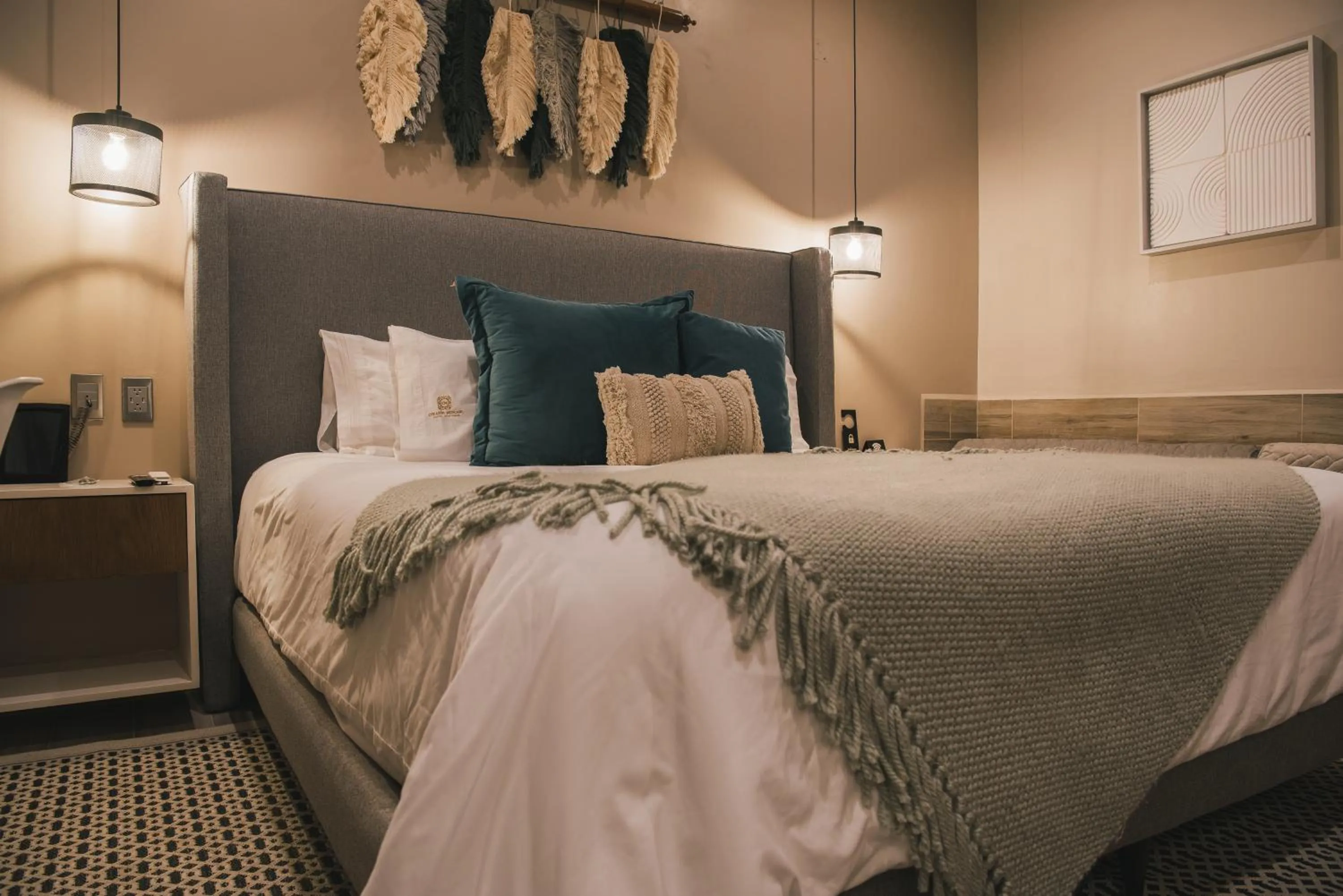 Bed in Hotel Boutique Corazón Mexicano