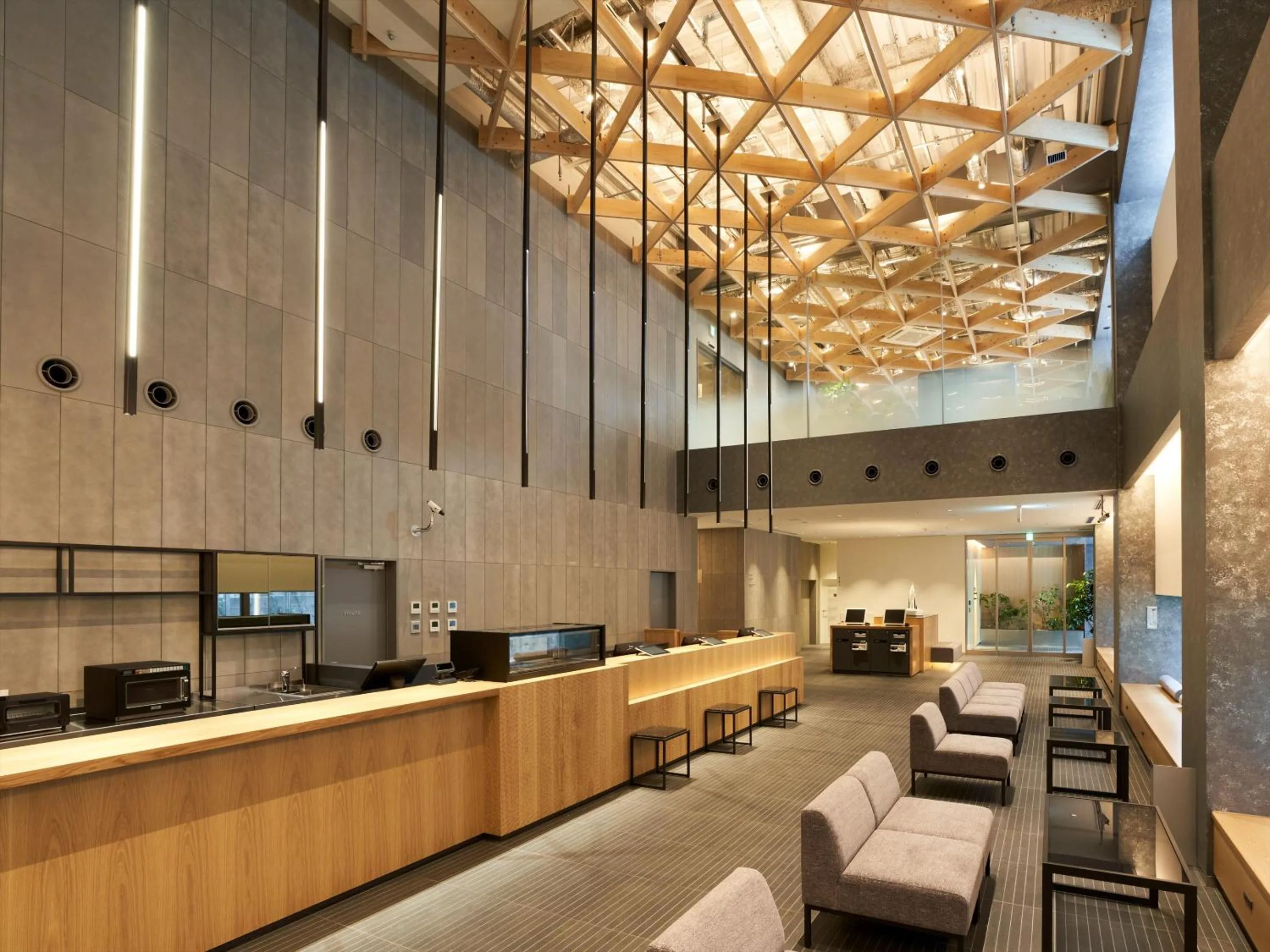 Lobby or reception in CROSS Life Hakata Yanagibashi