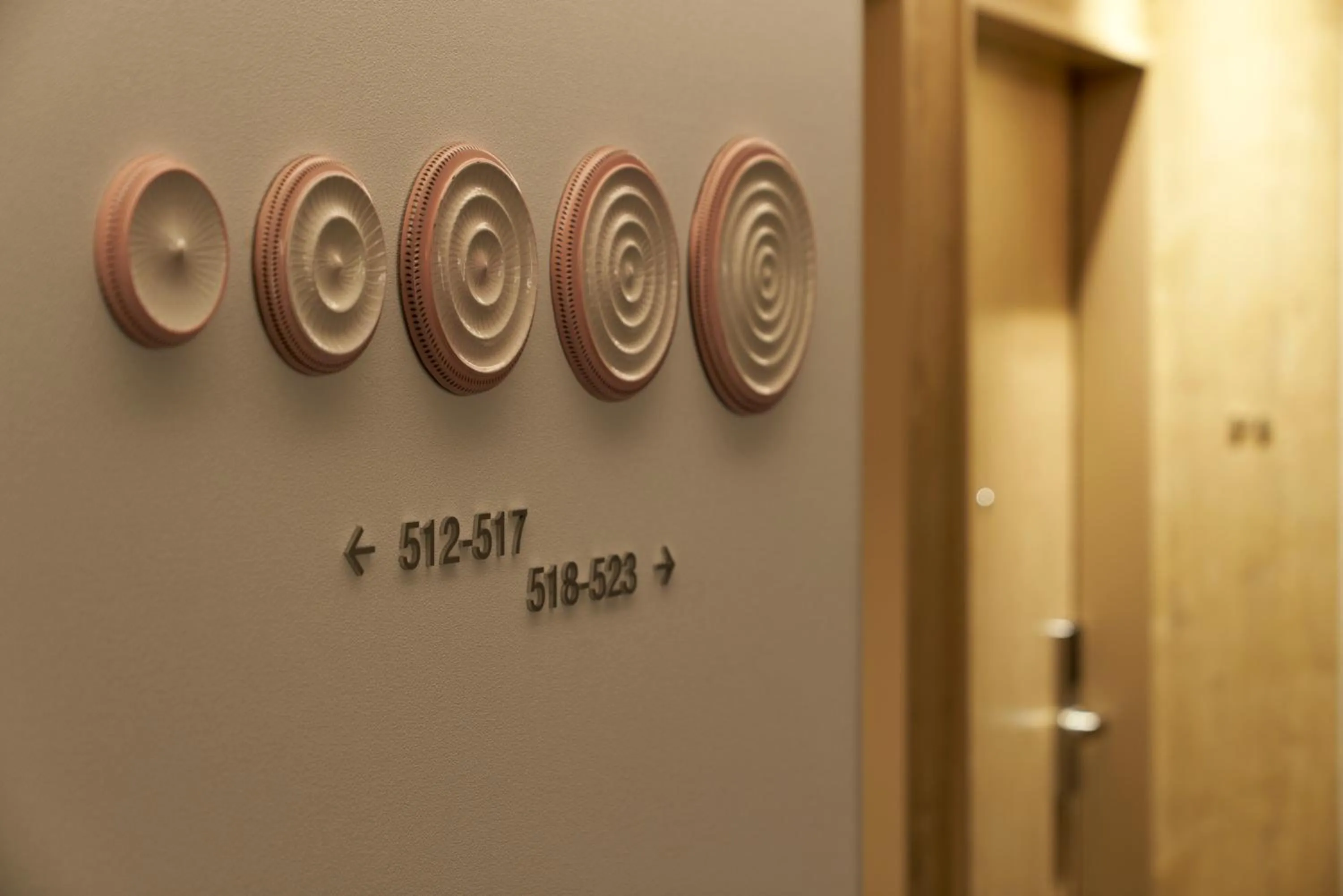 Decorative detail in CROSS Life Hakata Yanagibashi