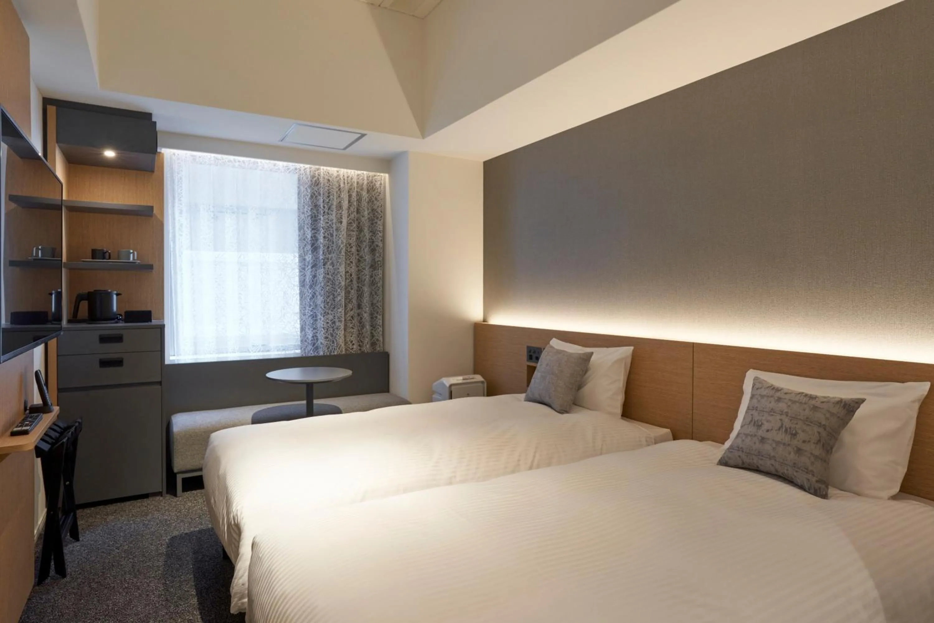 Photo of the whole room, Bed in CROSS Life Hakata Yanagibashi