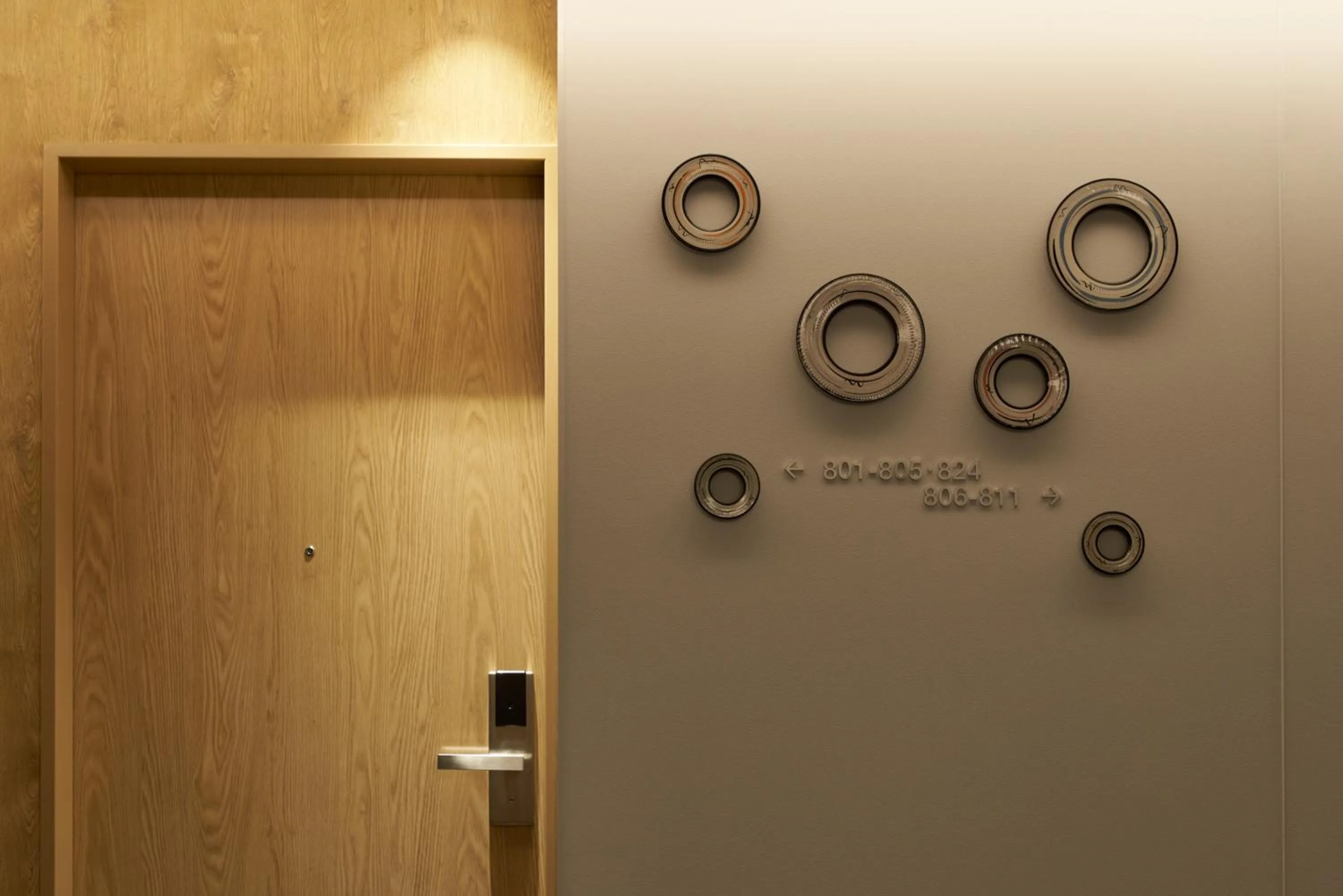 Decorative detail in CROSS Life Hakata Yanagibashi