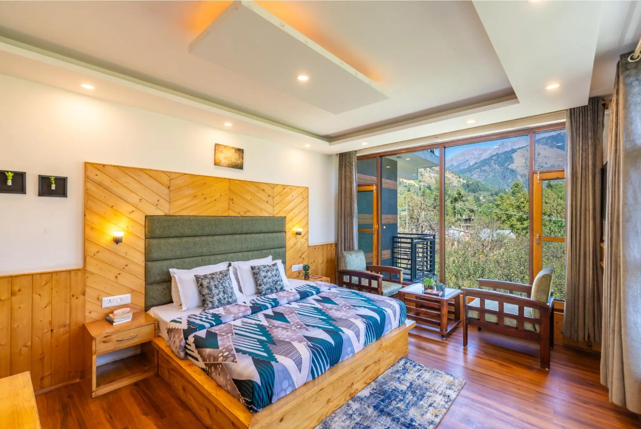 Natural landscape, Bed in The 14 Gables, A Boutique Stay, Manali - Pet Friendly Hotel - Crown Palace