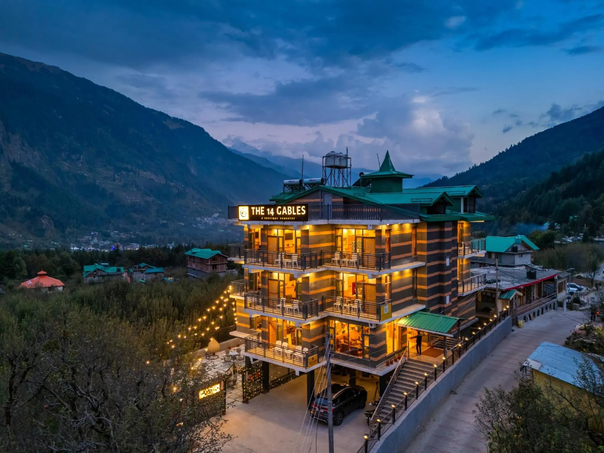 Property building in The 14 Gables, A Boutique Stay, Manali - Pet Friendly Hotel - Crown Palace