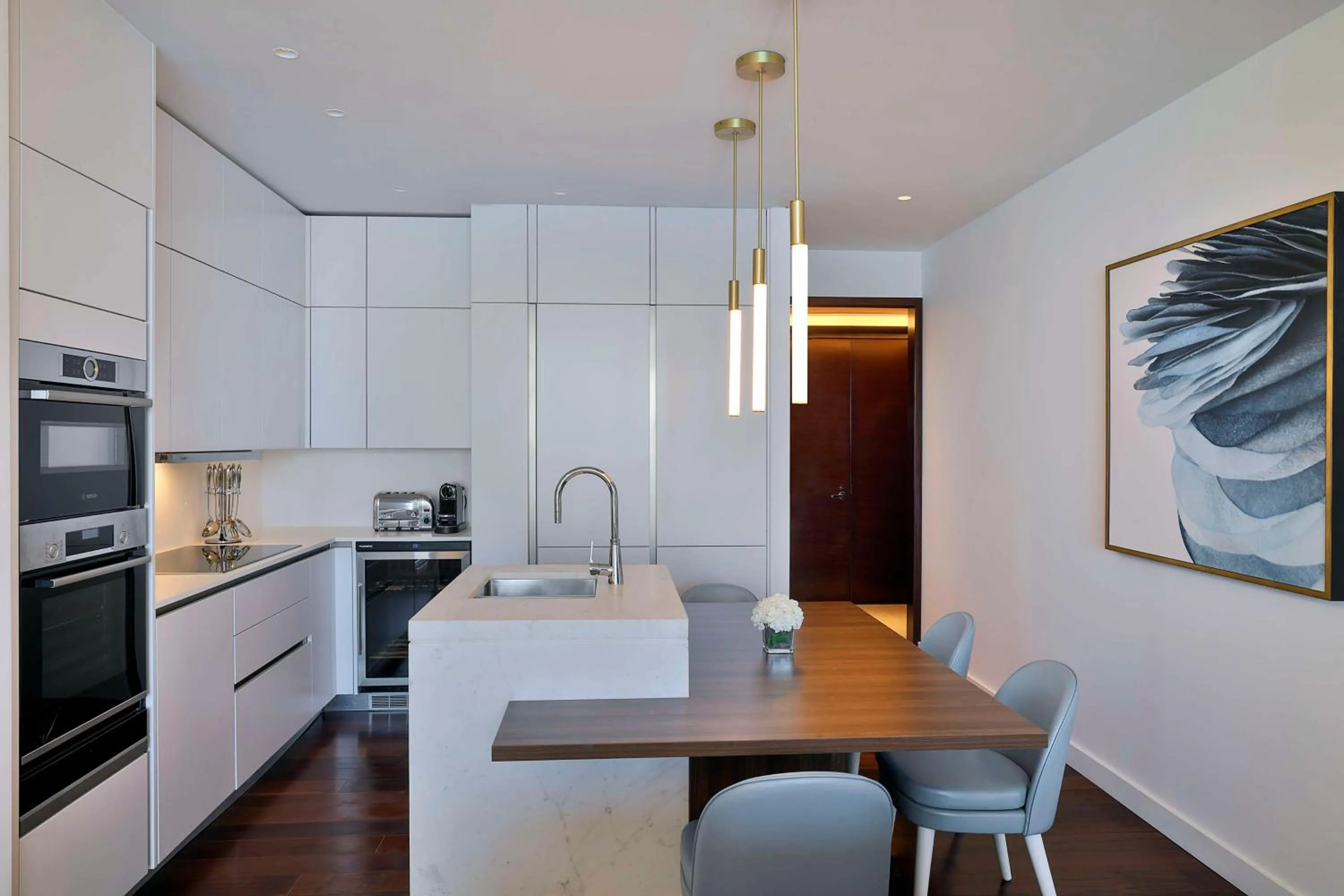 Kitchen or kitchenette in Waldorf Astoria Doha Lusail