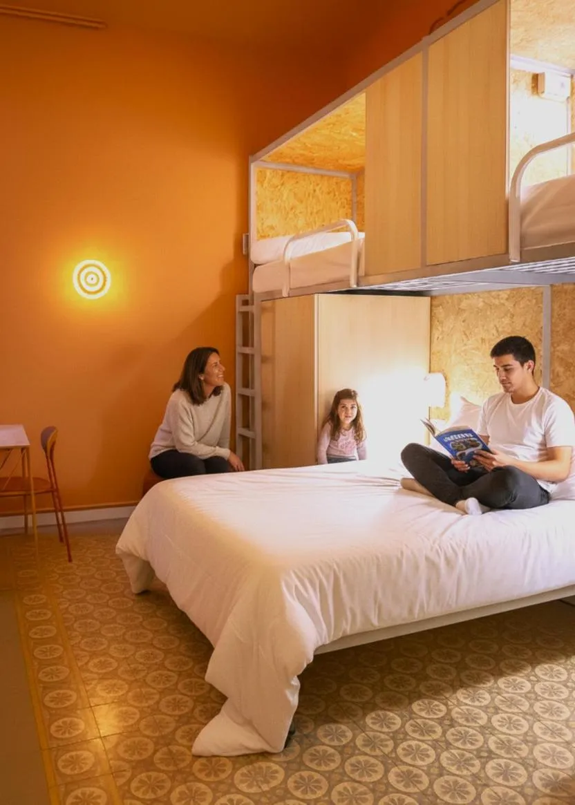 Bed in The Loft House Barcelona
