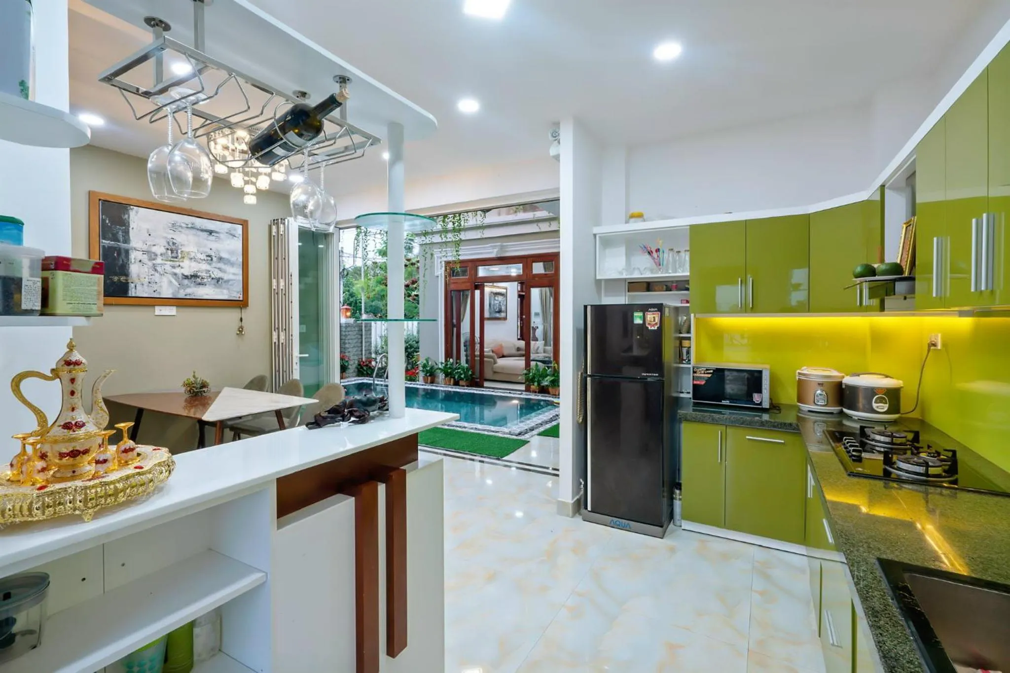 Kitchen or kitchenette in Villa Lake Shore Hoi An