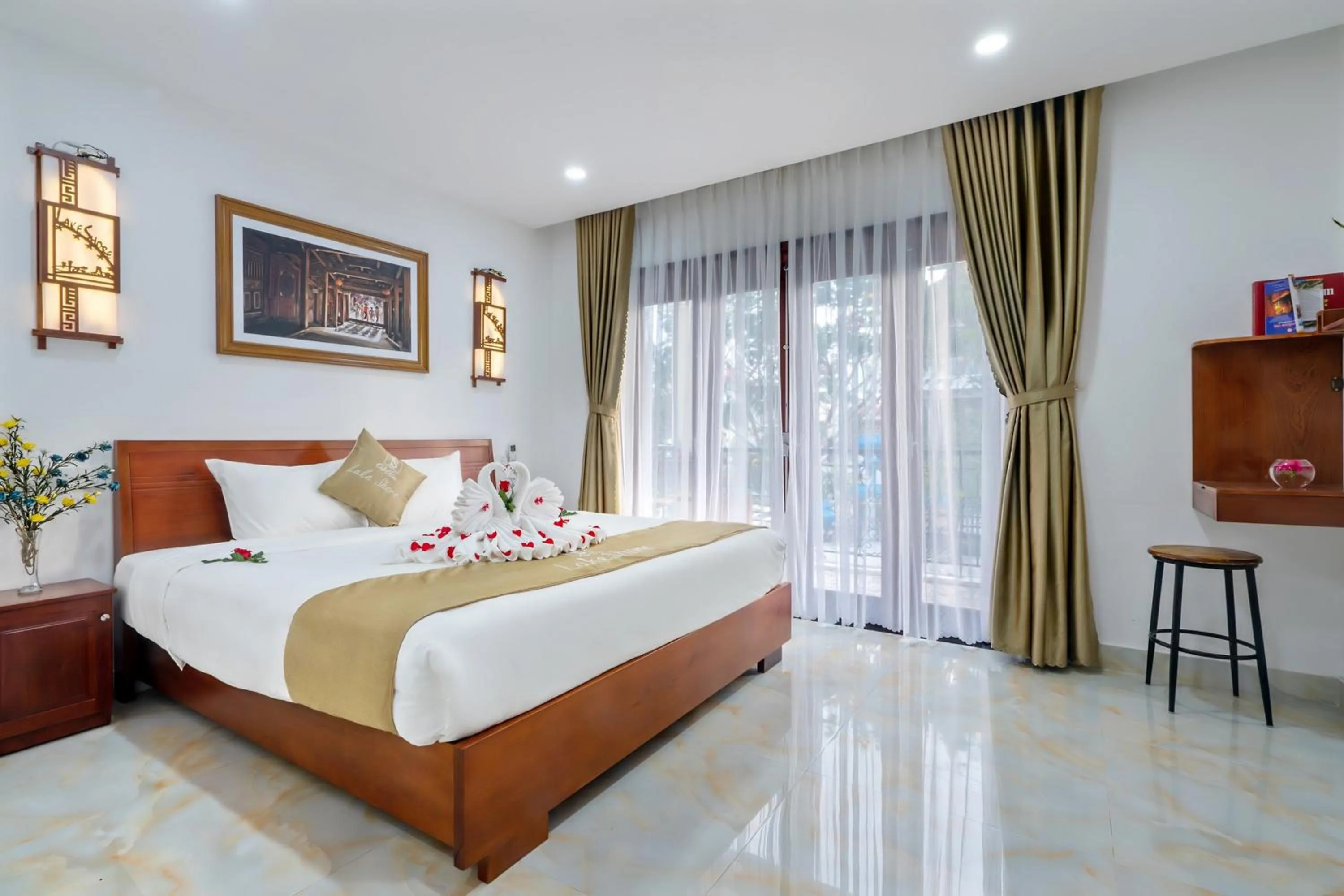 Bedroom, Bed in Villa Lake Shore Hoi An