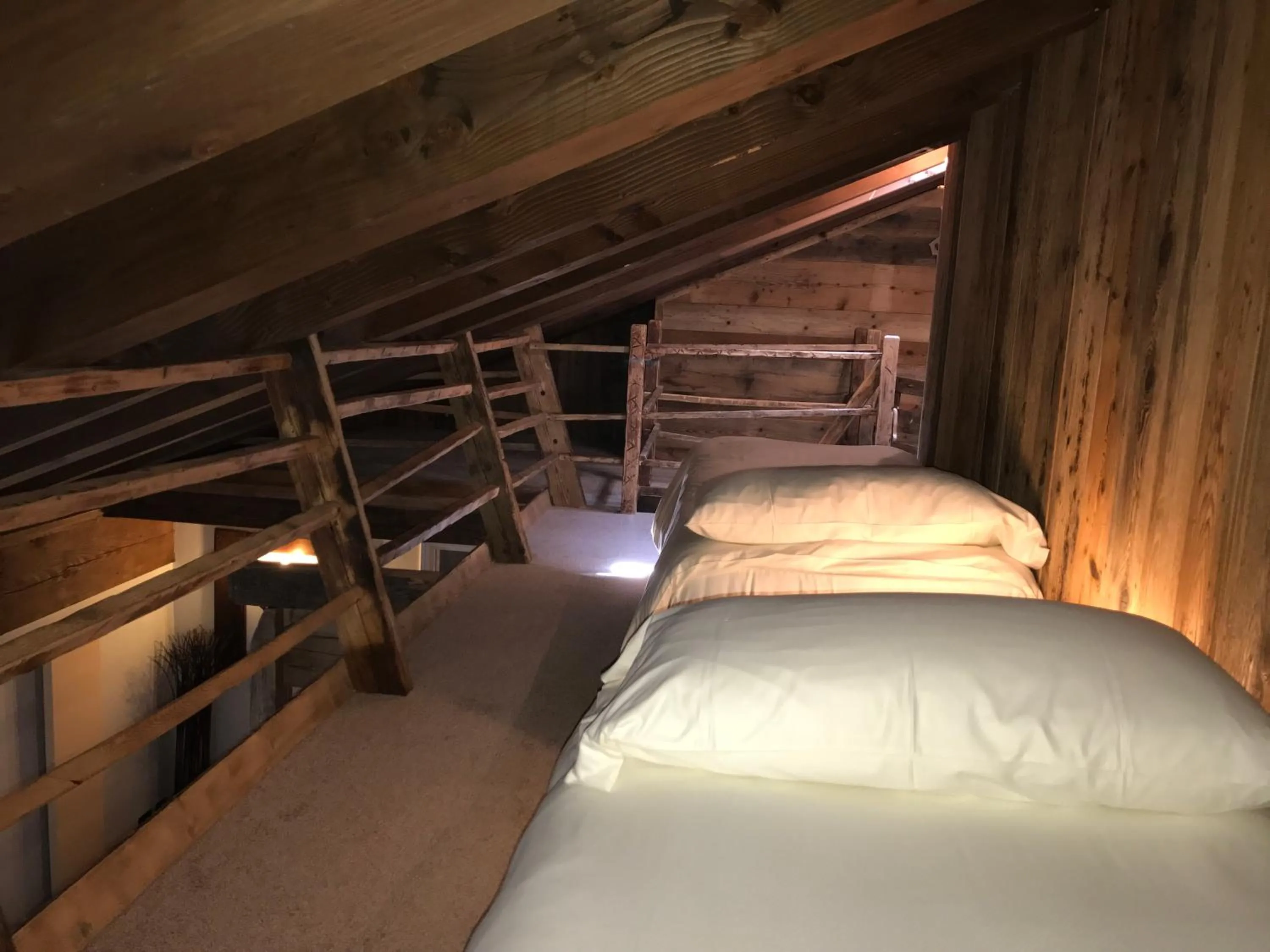 Bed in Relais du Chateau Blanc