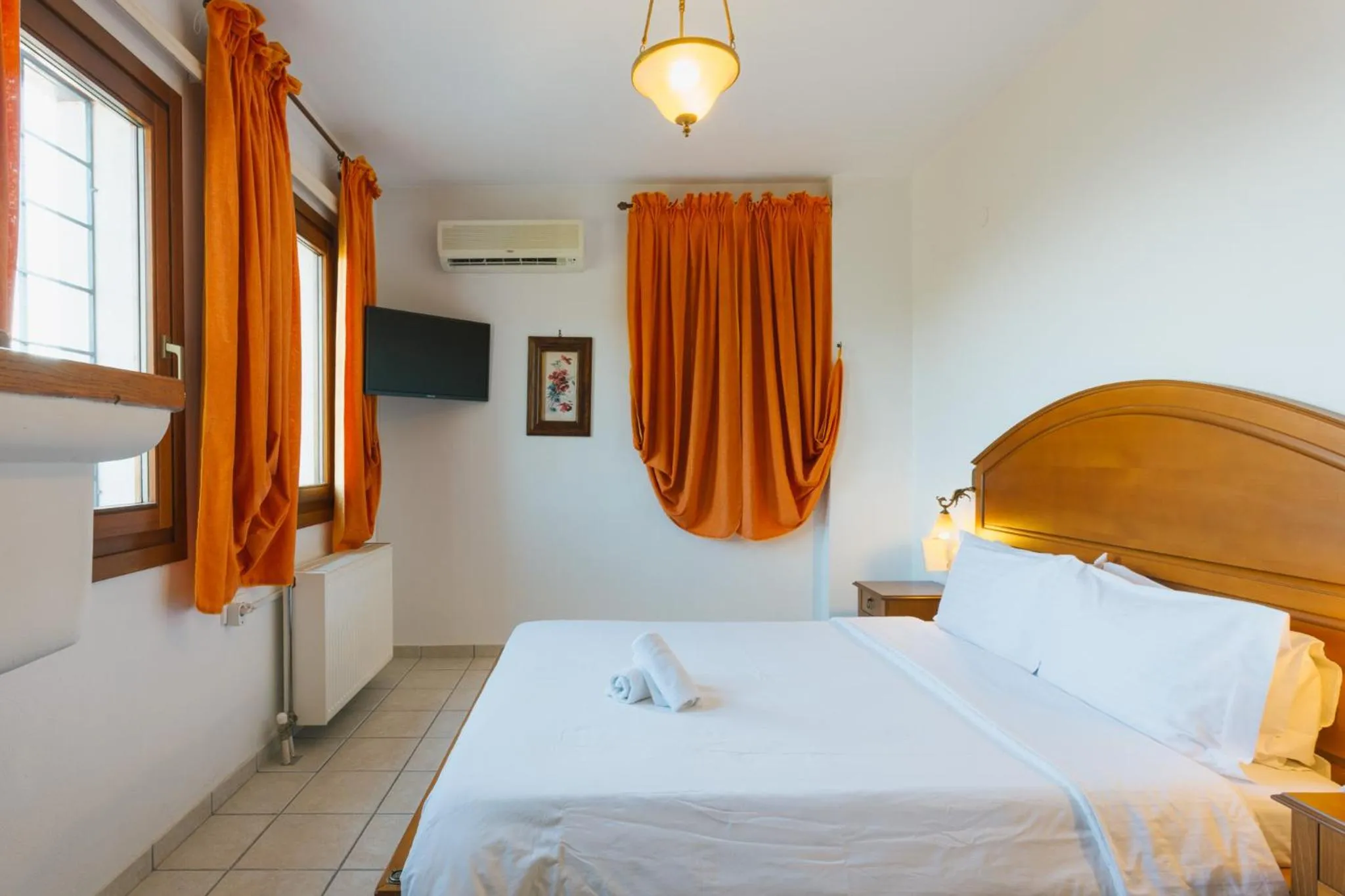 Bedroom, Bed in Archontiko Anemos