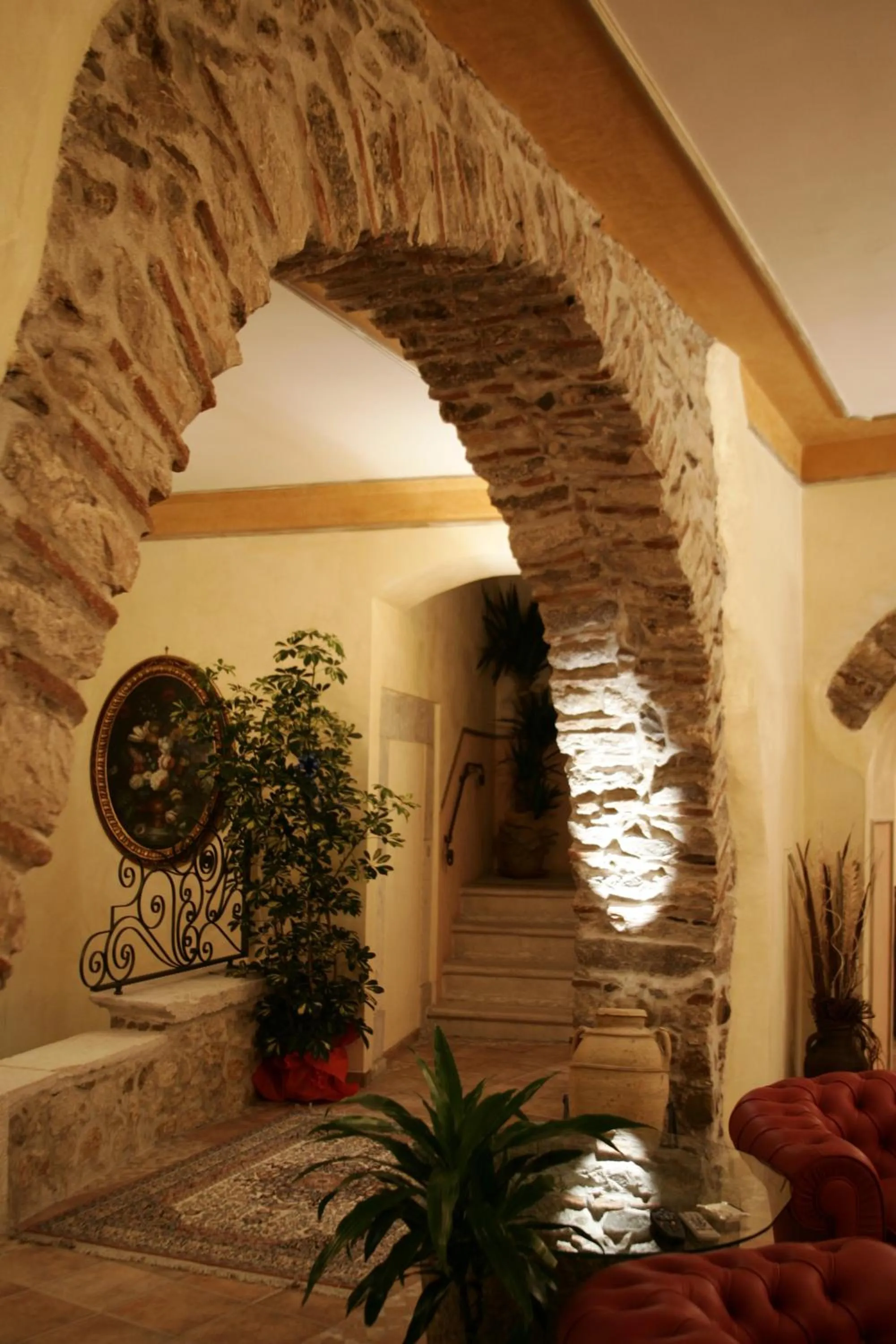 Communal lounge/ TV room in Hotel Villa Torre Antica