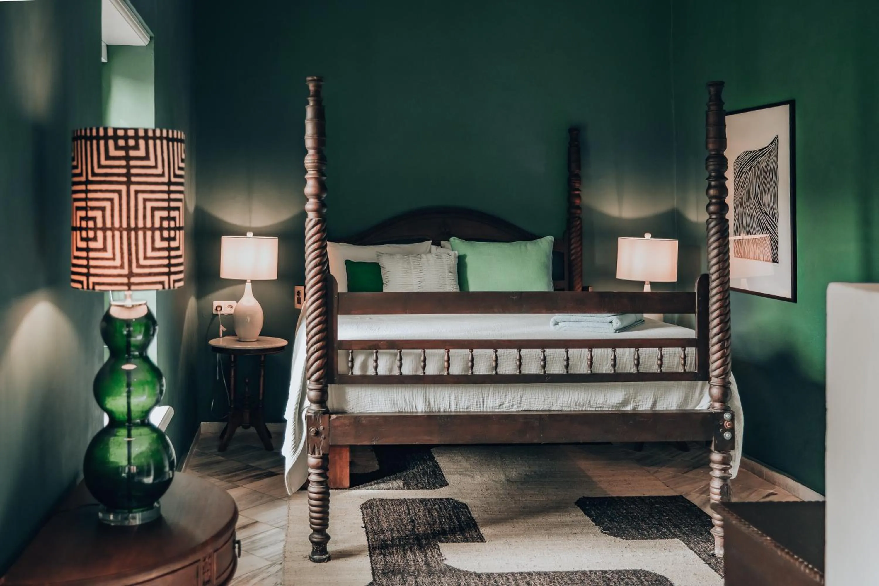 Bed in Kura Botanica Hotel