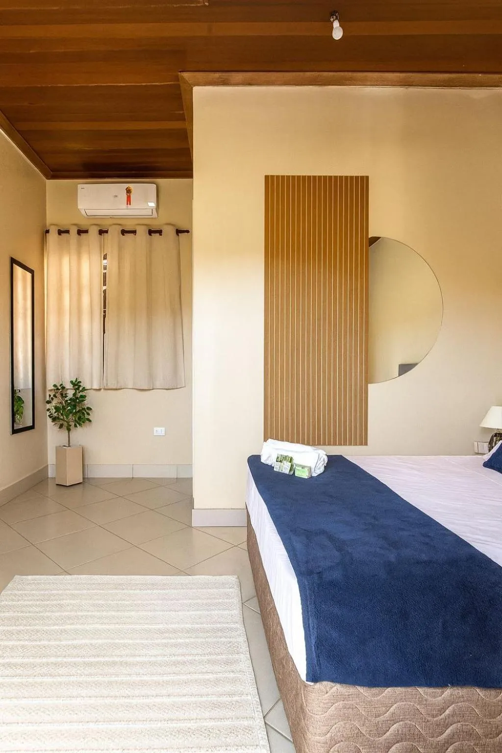 Bed in Pousada Casa Rosada Ilhabela