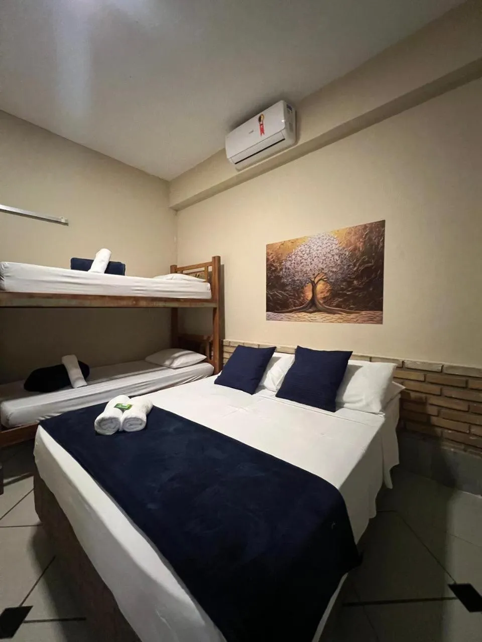 Bed in Pousada Casa Rosada Ilhabela