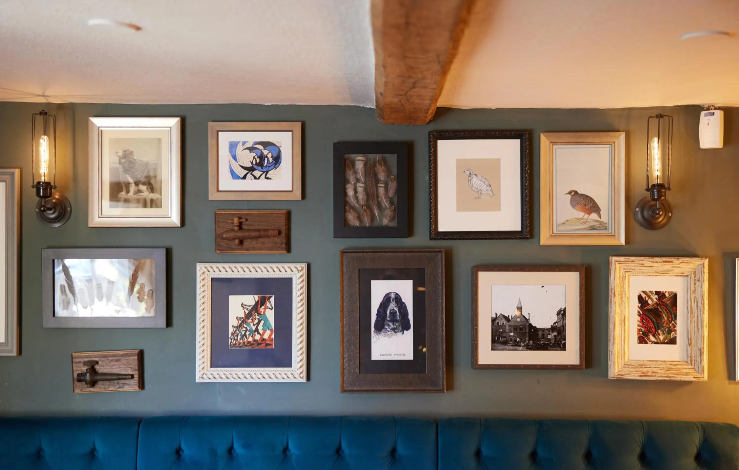 Decorative detail in Dog and Partridge by Greene King Inns