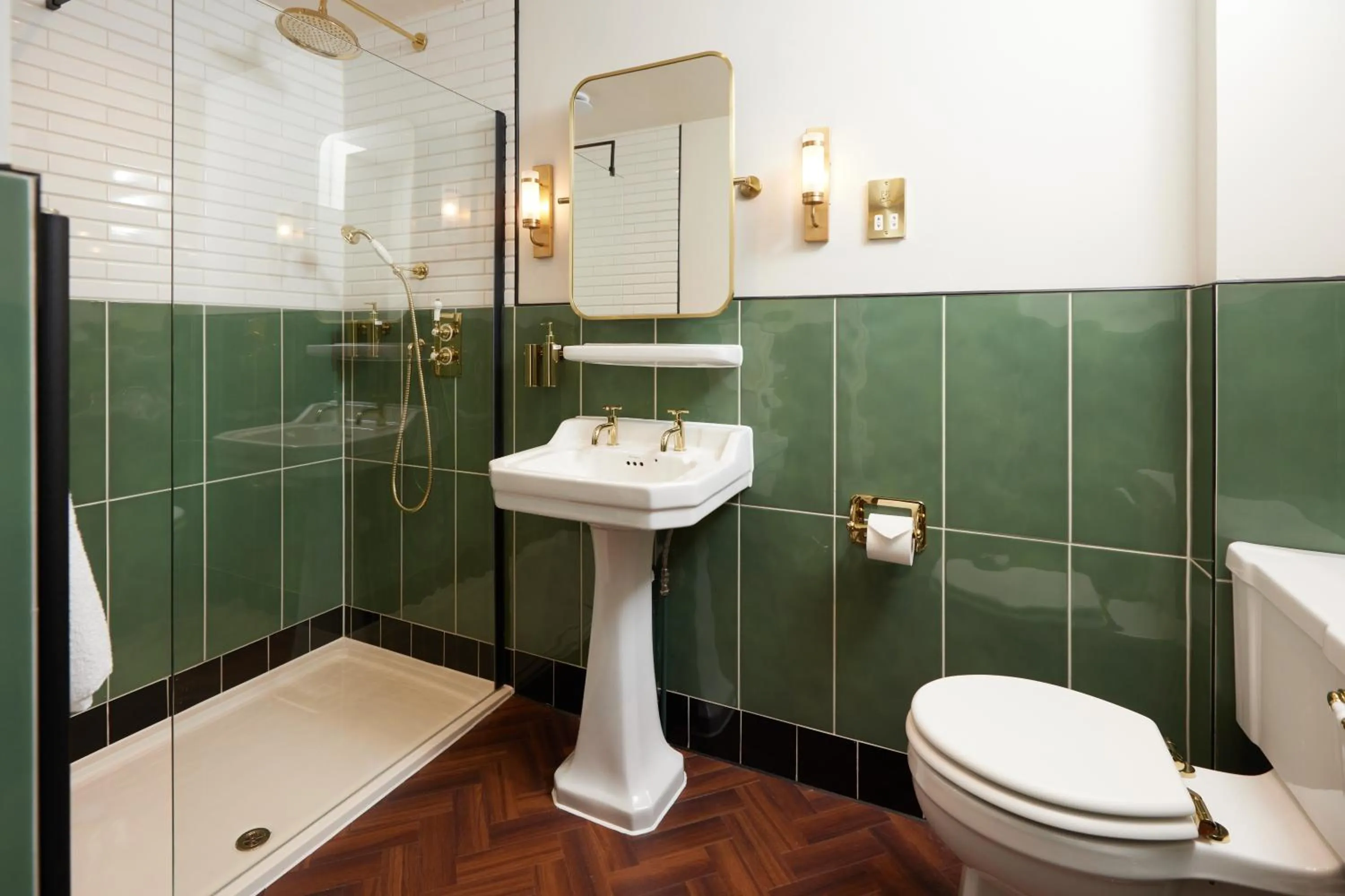 Bathroom in Dog and Partridge by Greene King Inns