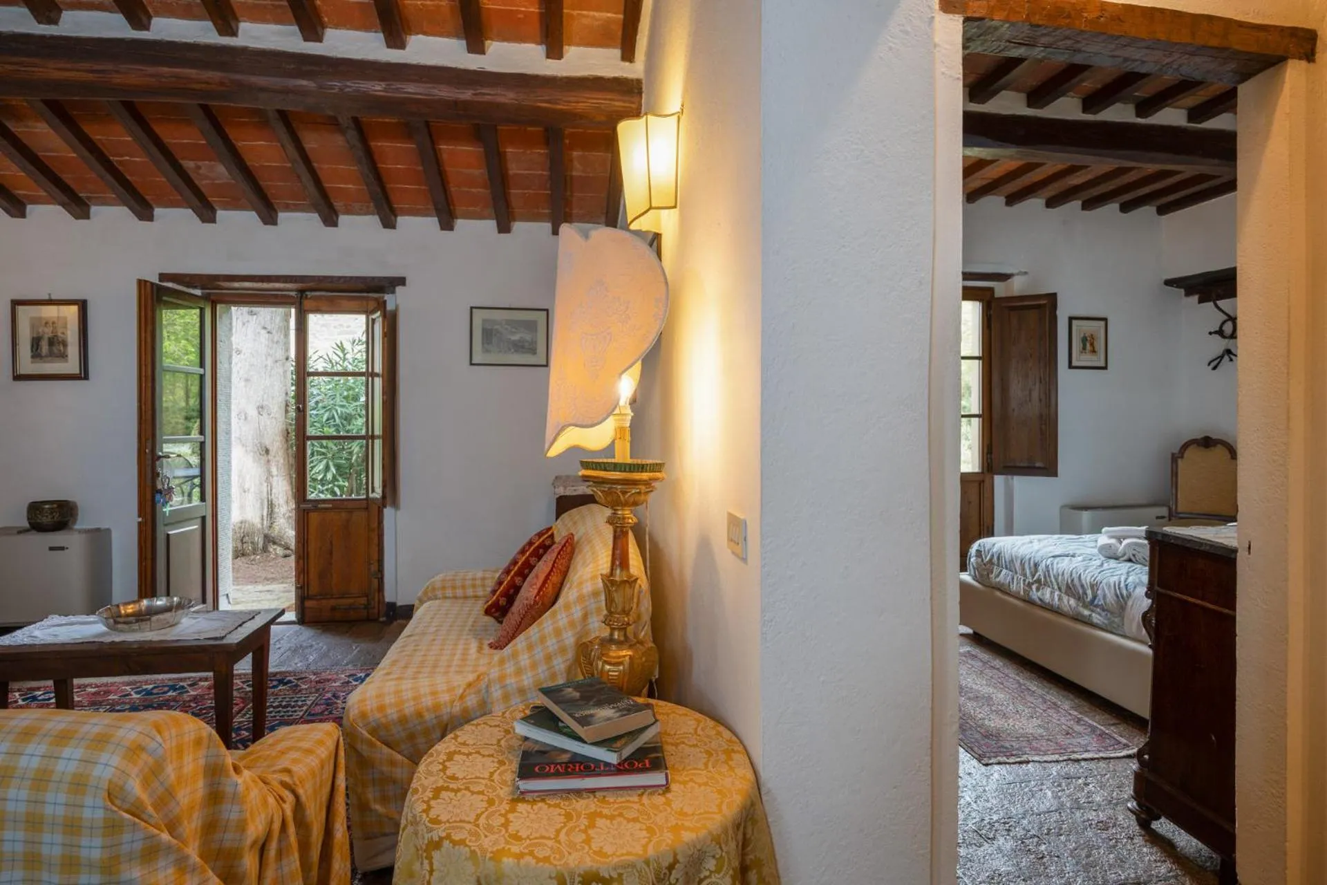 Living room, Bed in Residence Il Casale