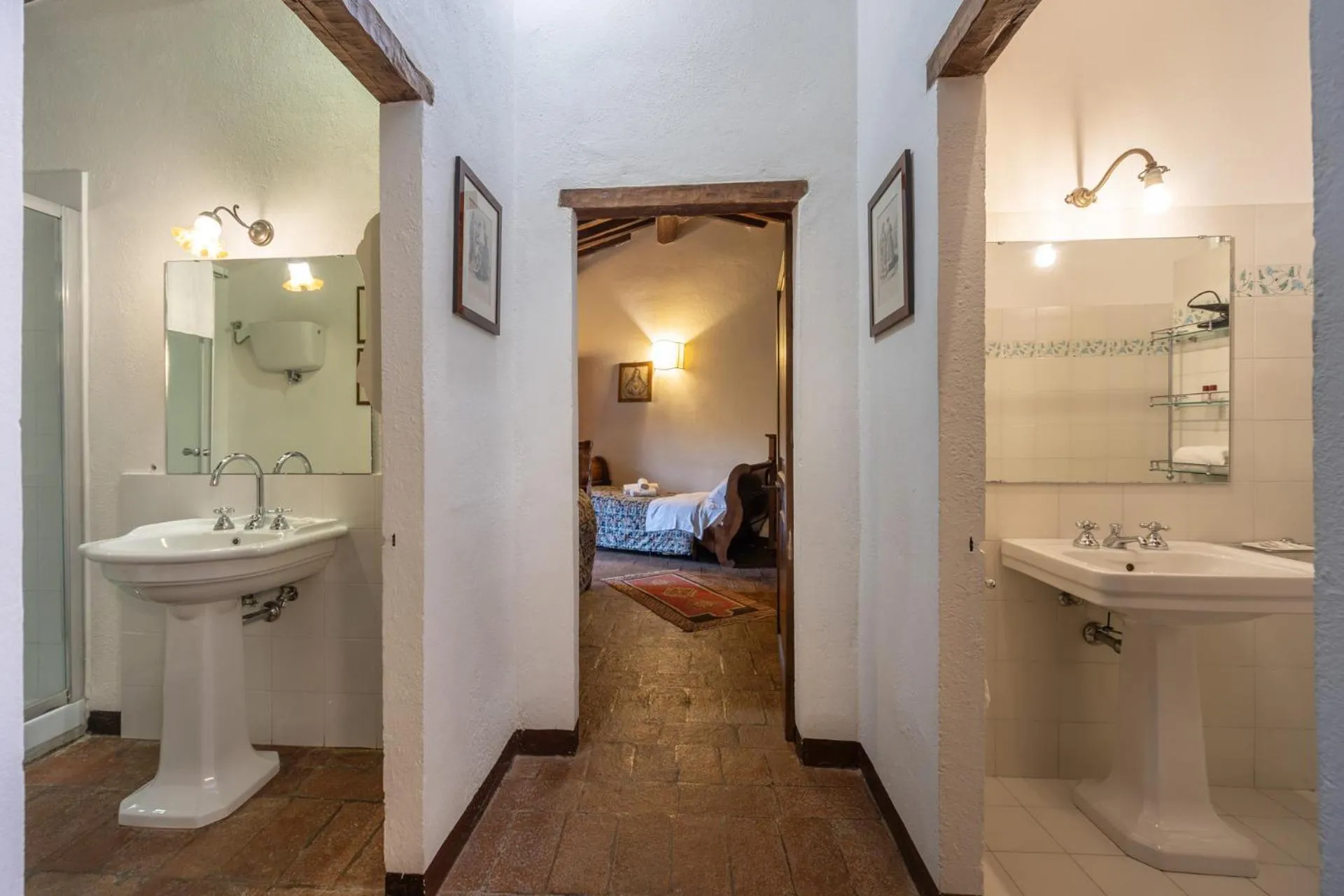 Bathroom, Bed in Residence Il Casale
