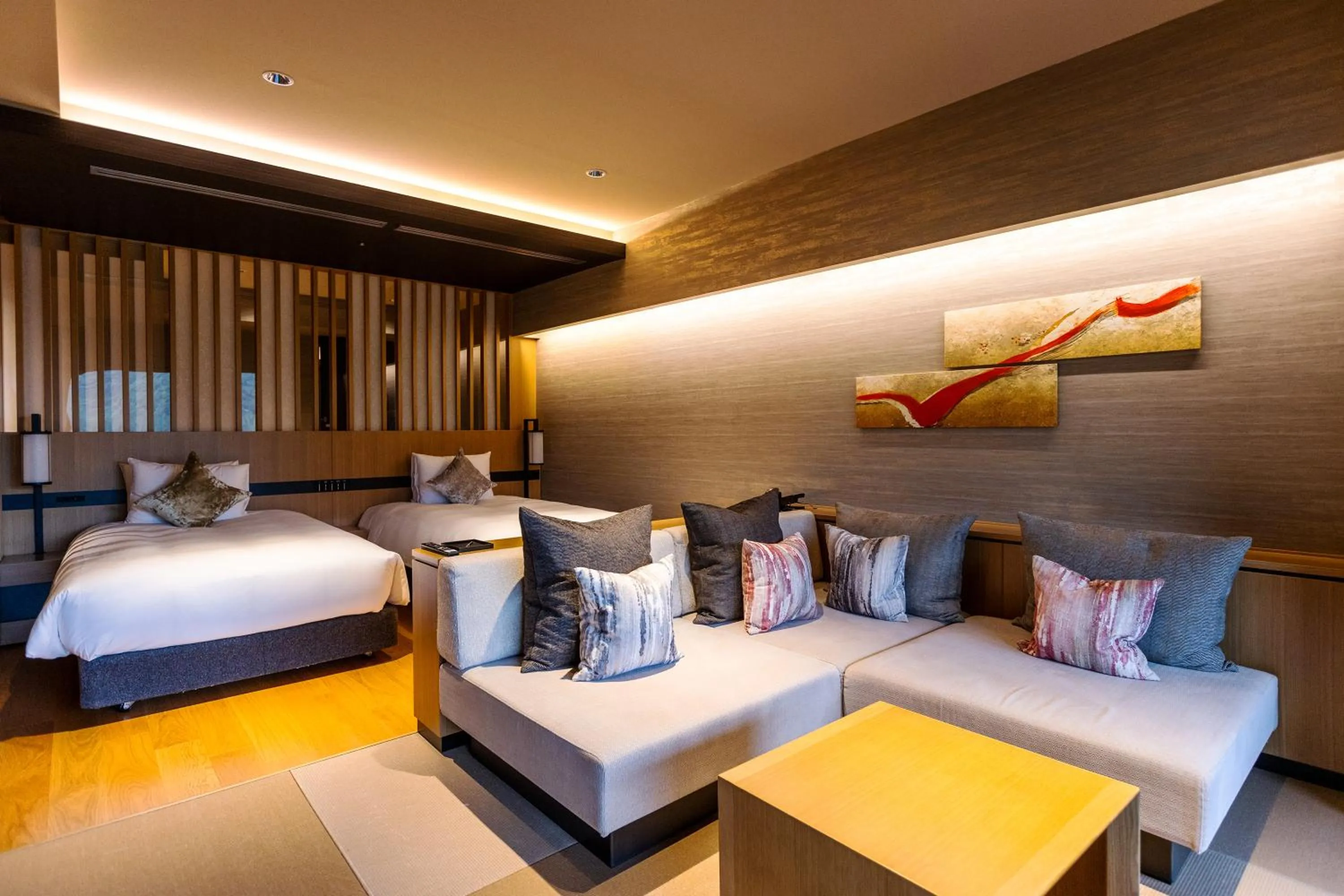 Photo of the whole room, Bed in Hakone Gora KARAKU