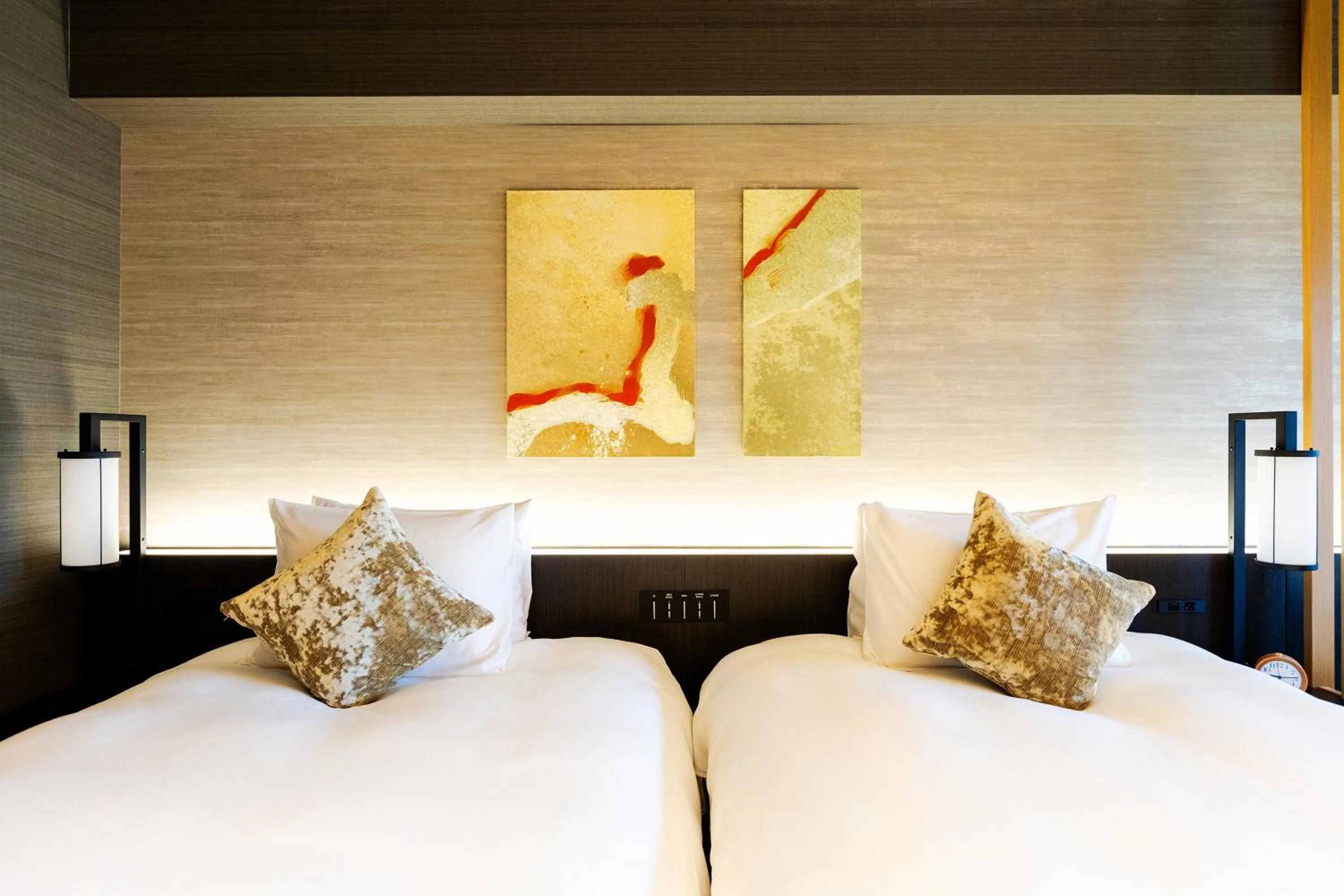 Photo of the whole room, Bed in Hakone Gora KARAKU