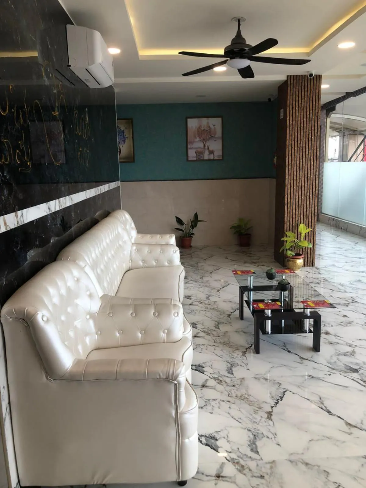 Seating area in Eshanya Comforts