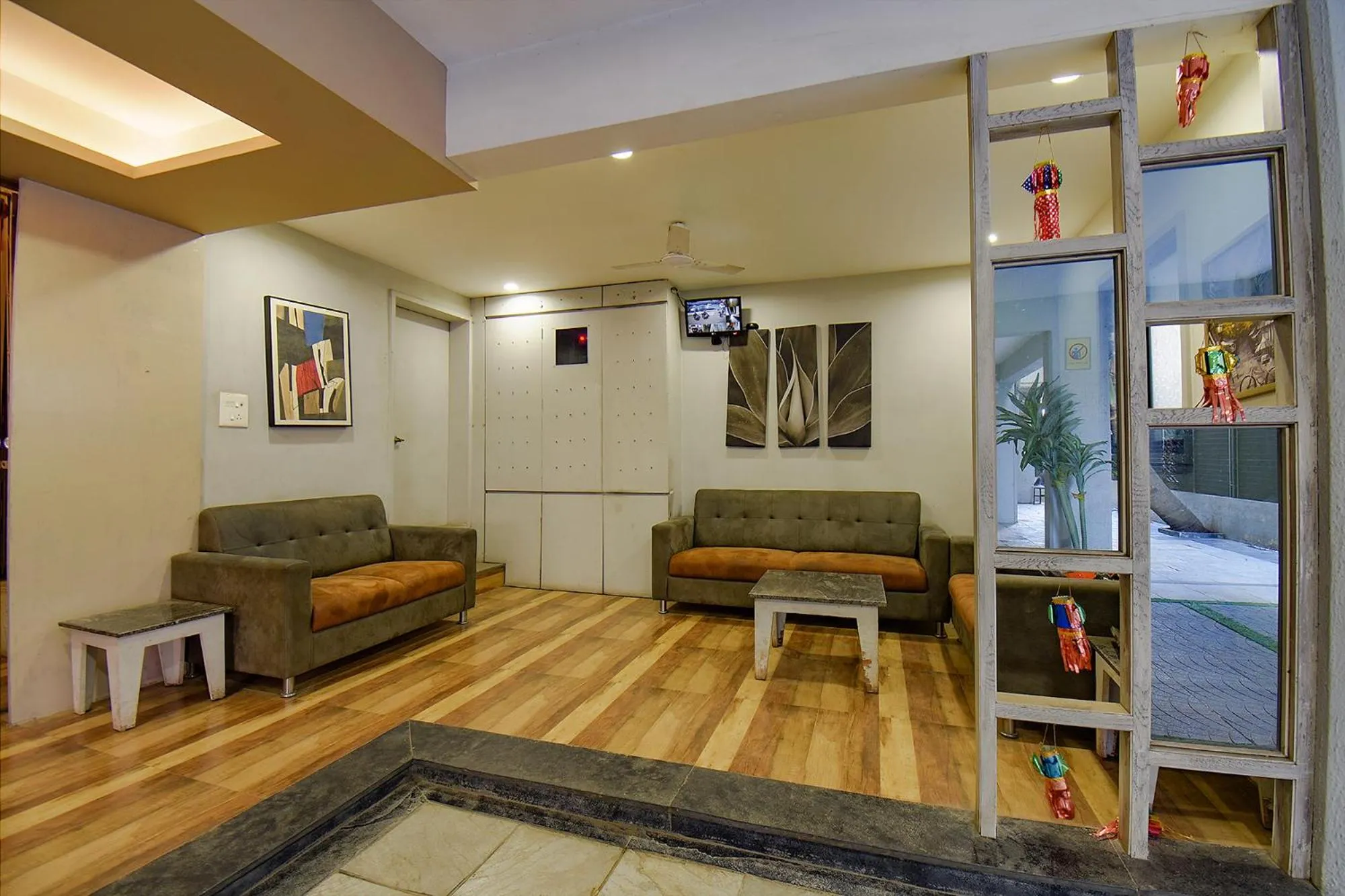 Seating area in FabHotel Royce Studio Apartments - Nr Pune International Airport