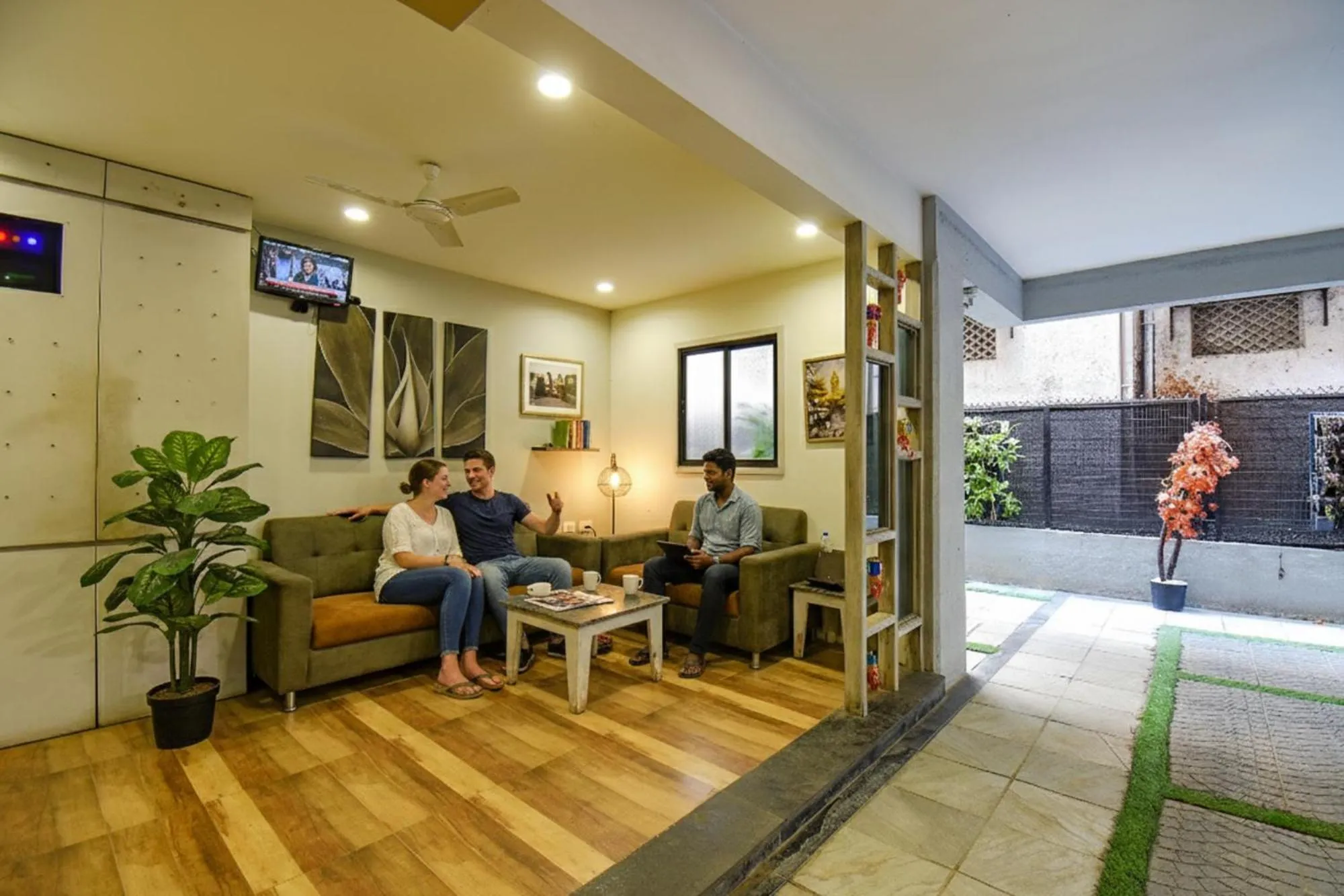 Seating area in FabHotel Royce Studio Apartments - Nr Pune International Airport