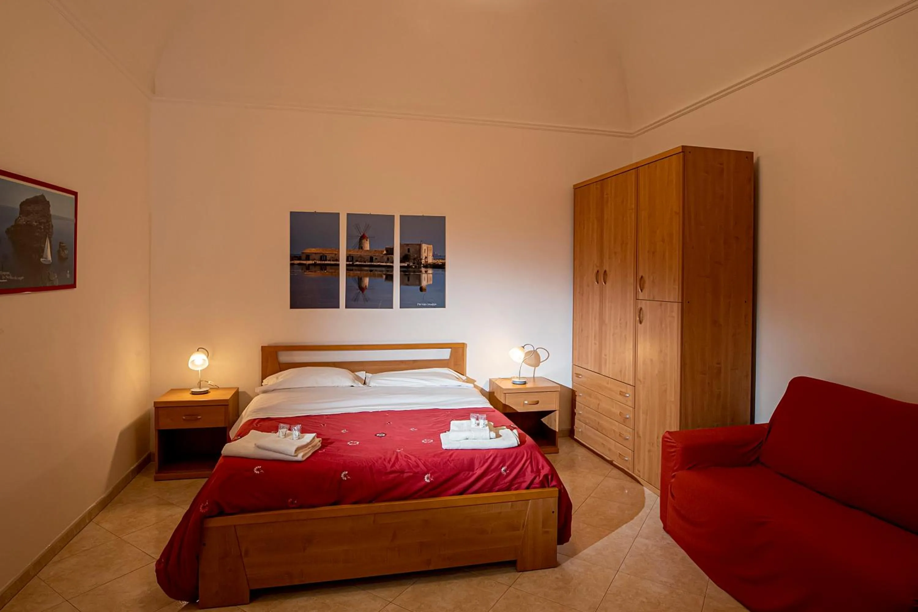 Bedroom, Bed in CasaTrapani