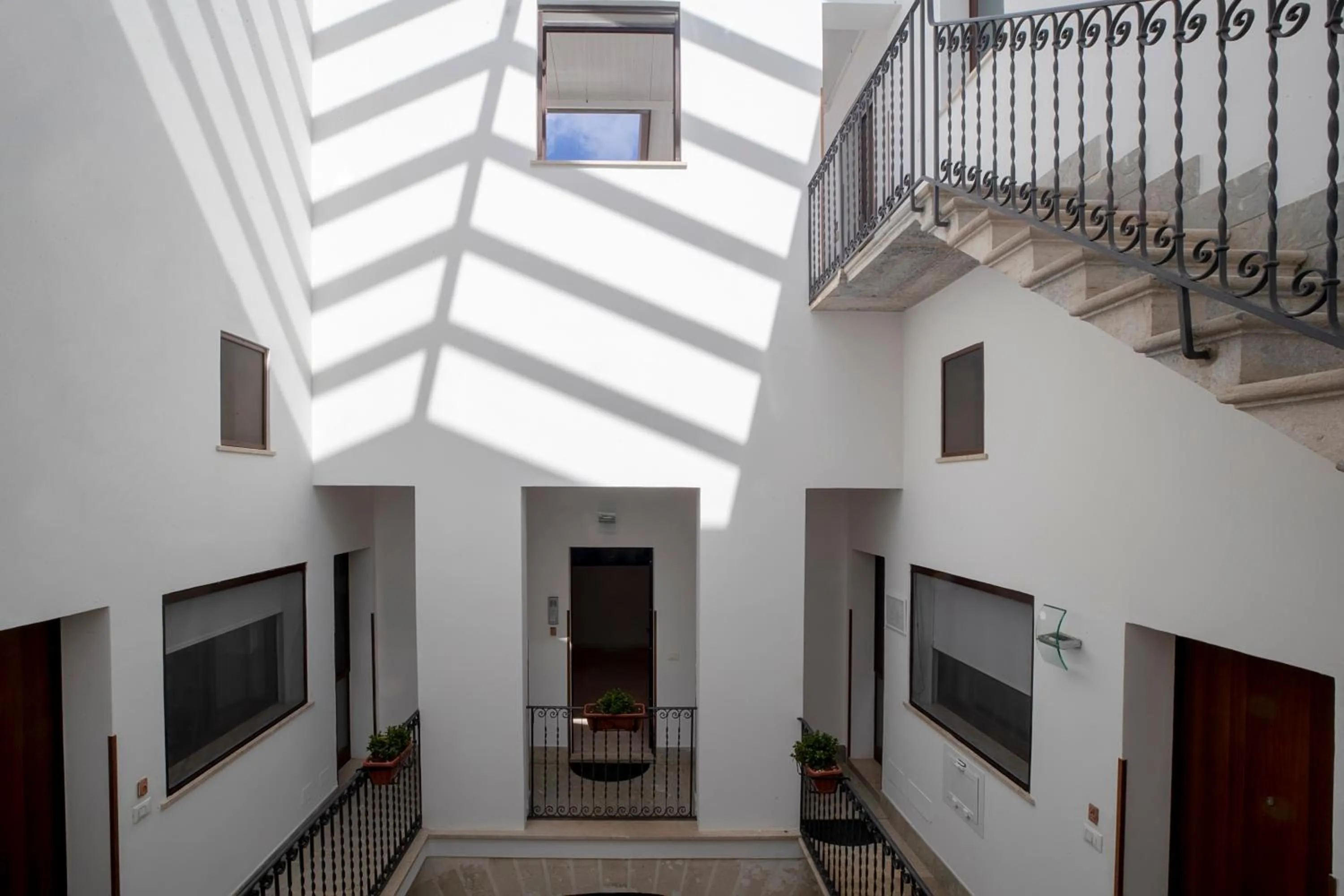Inner courtyard view in CasaTrapani
