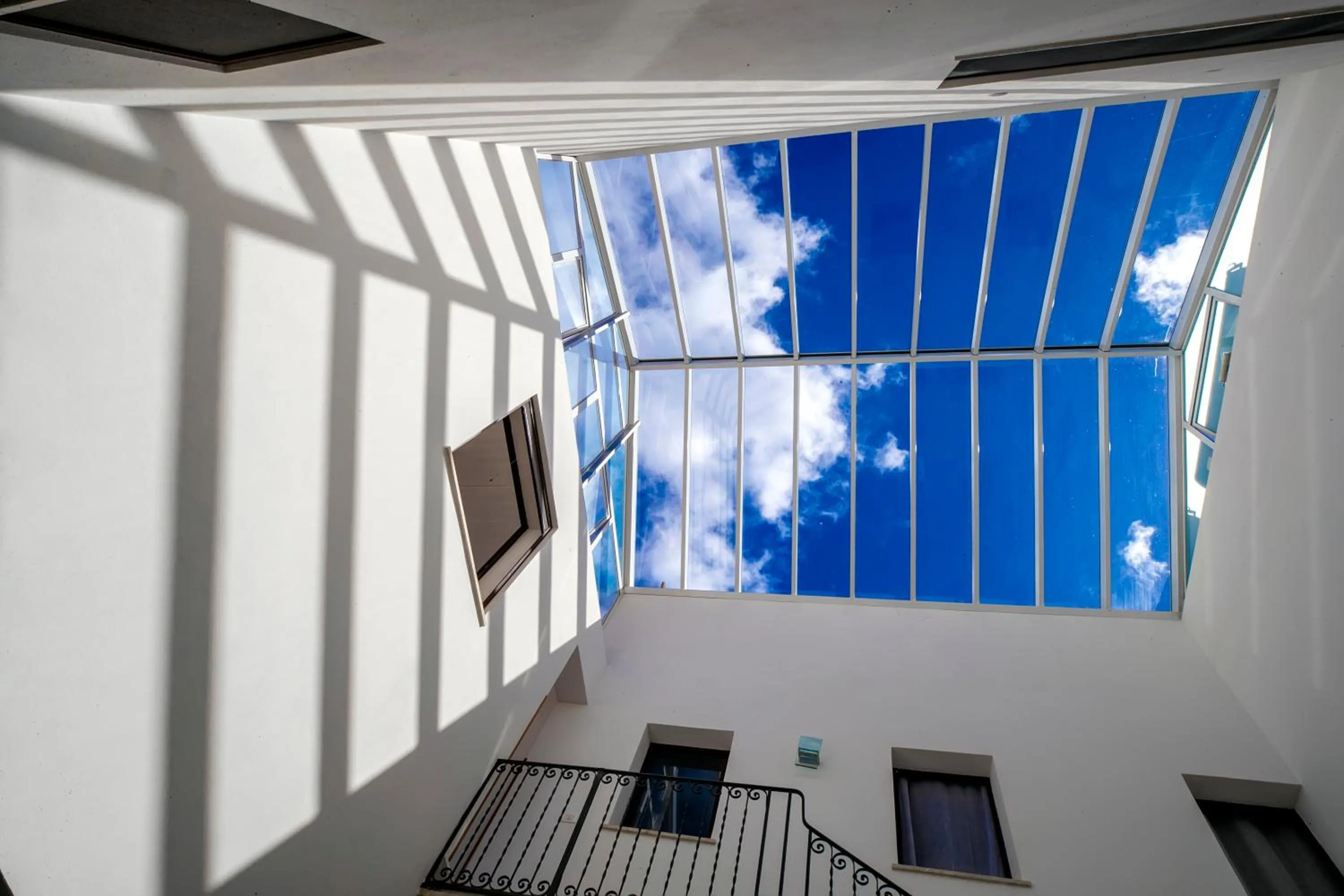 Inner courtyard view in CasaTrapani
