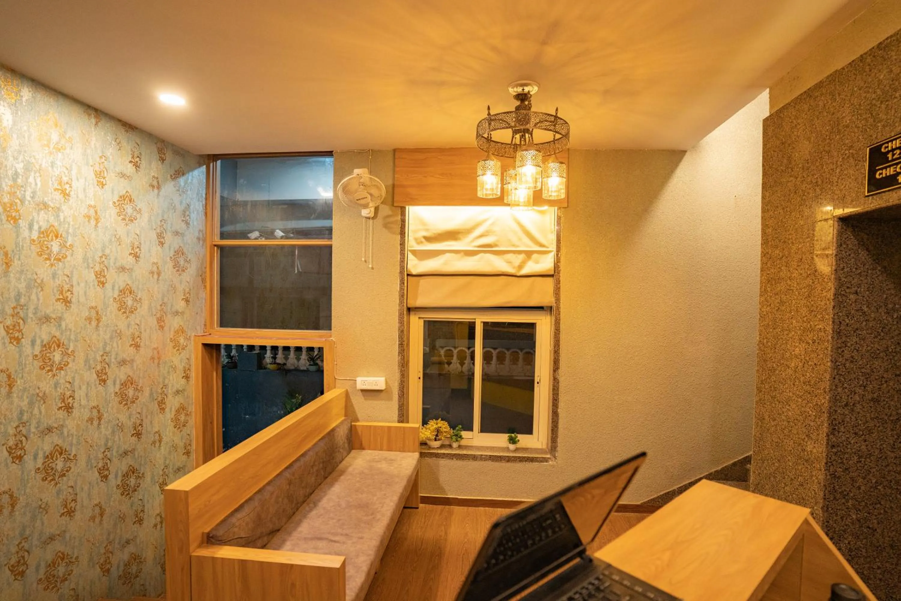 Seating area in Hotel Naman