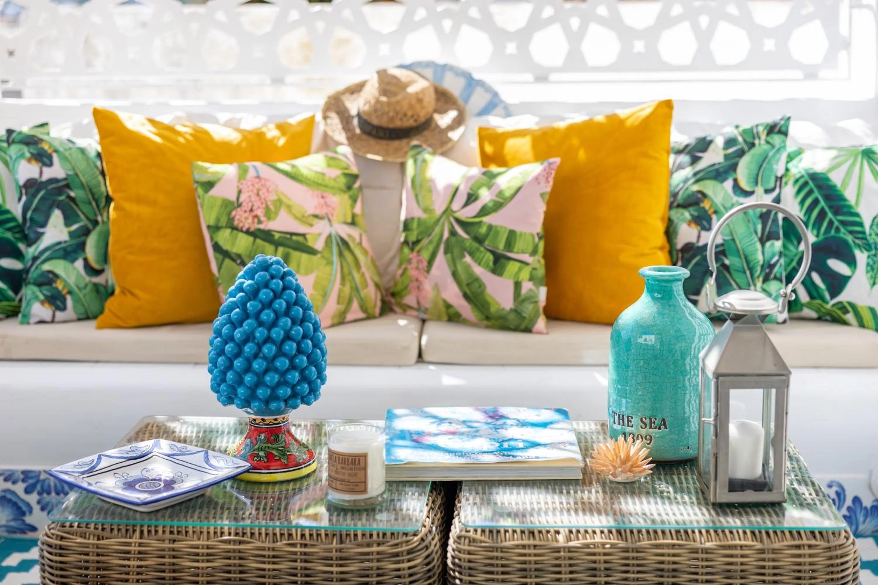 Decorative detail in Suite Belvedere Capri Exclusive Rooms