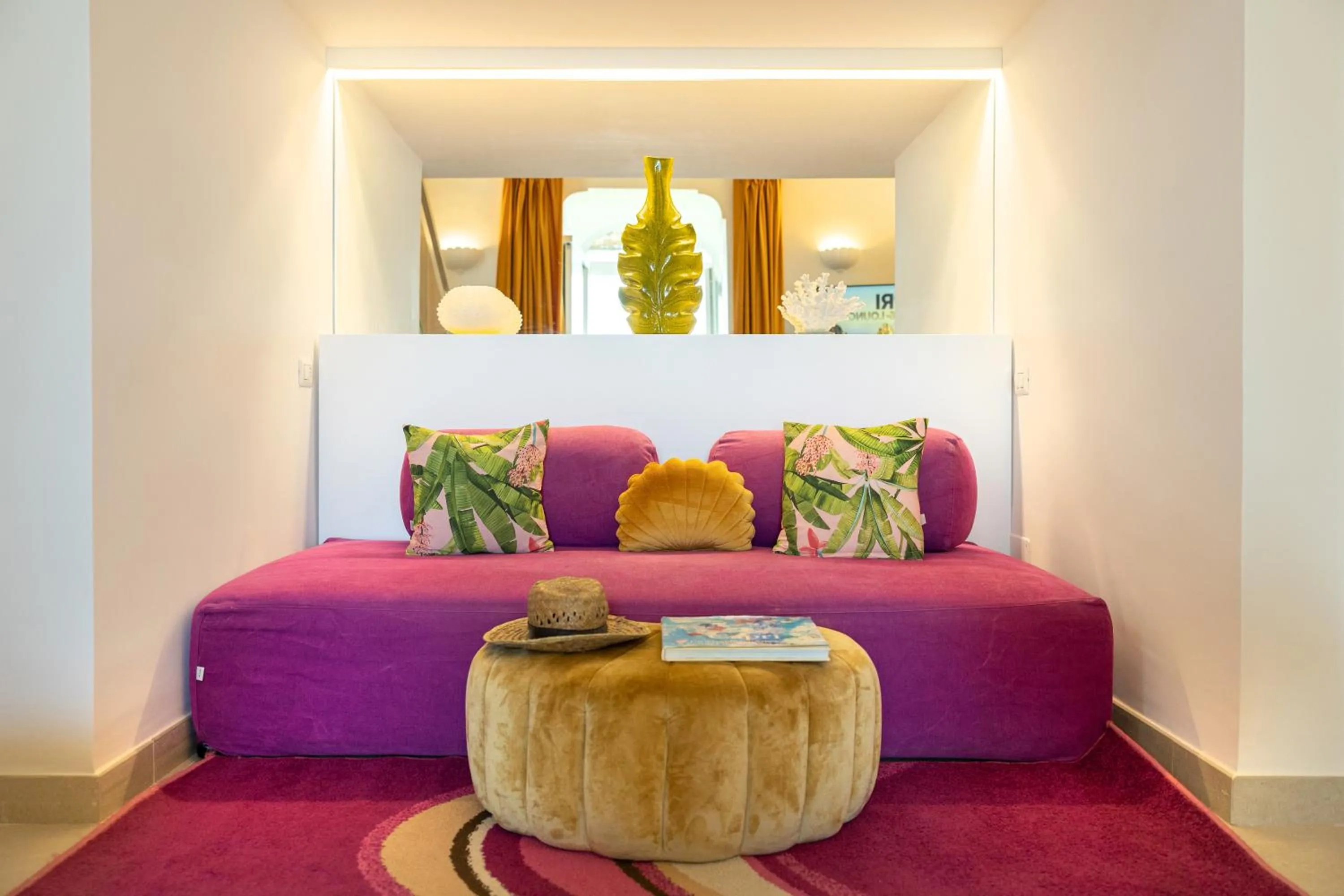 Seating area in Suite Belvedere Capri Exclusive Rooms