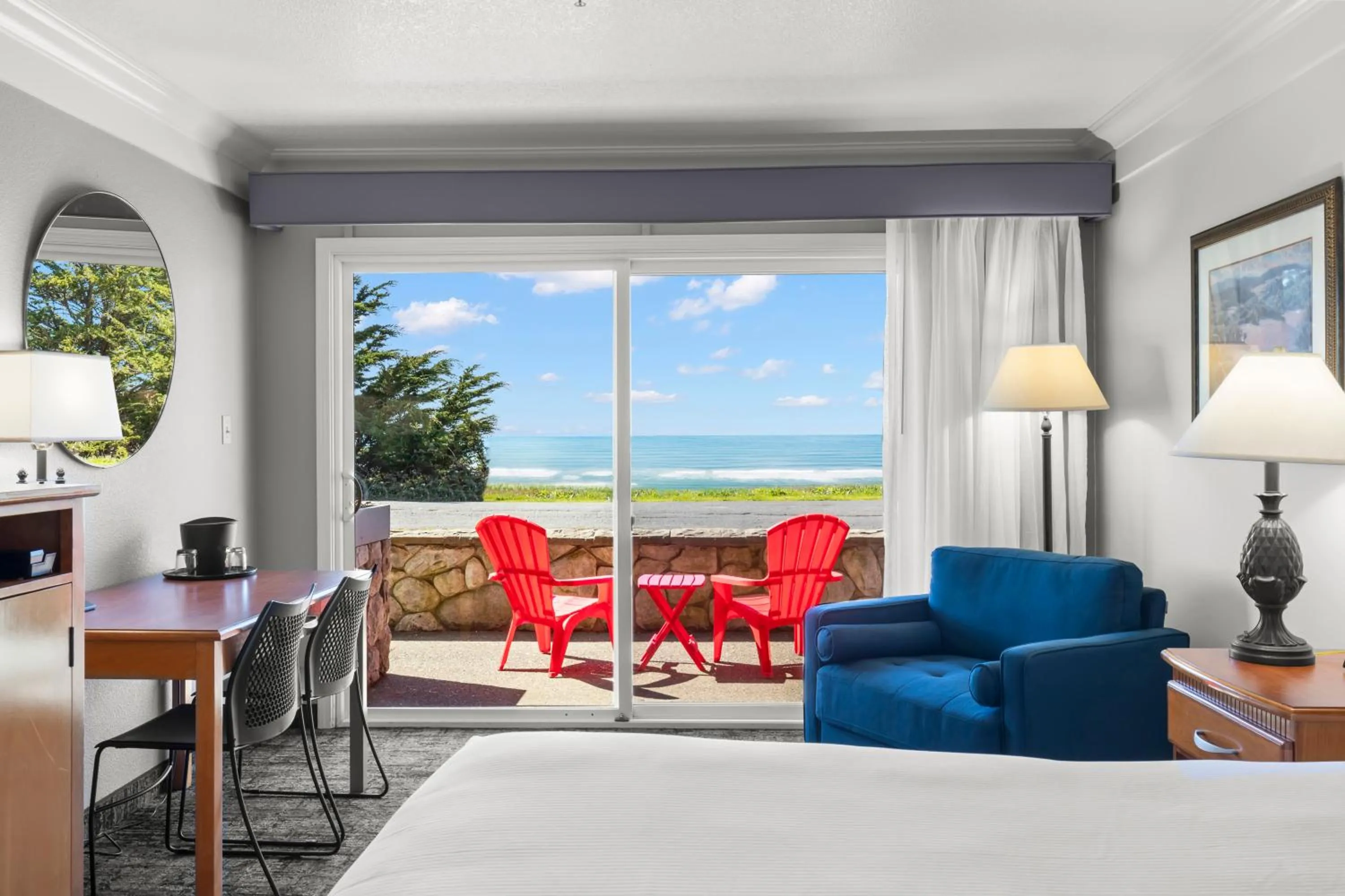 Bed in Beachcomber Motel