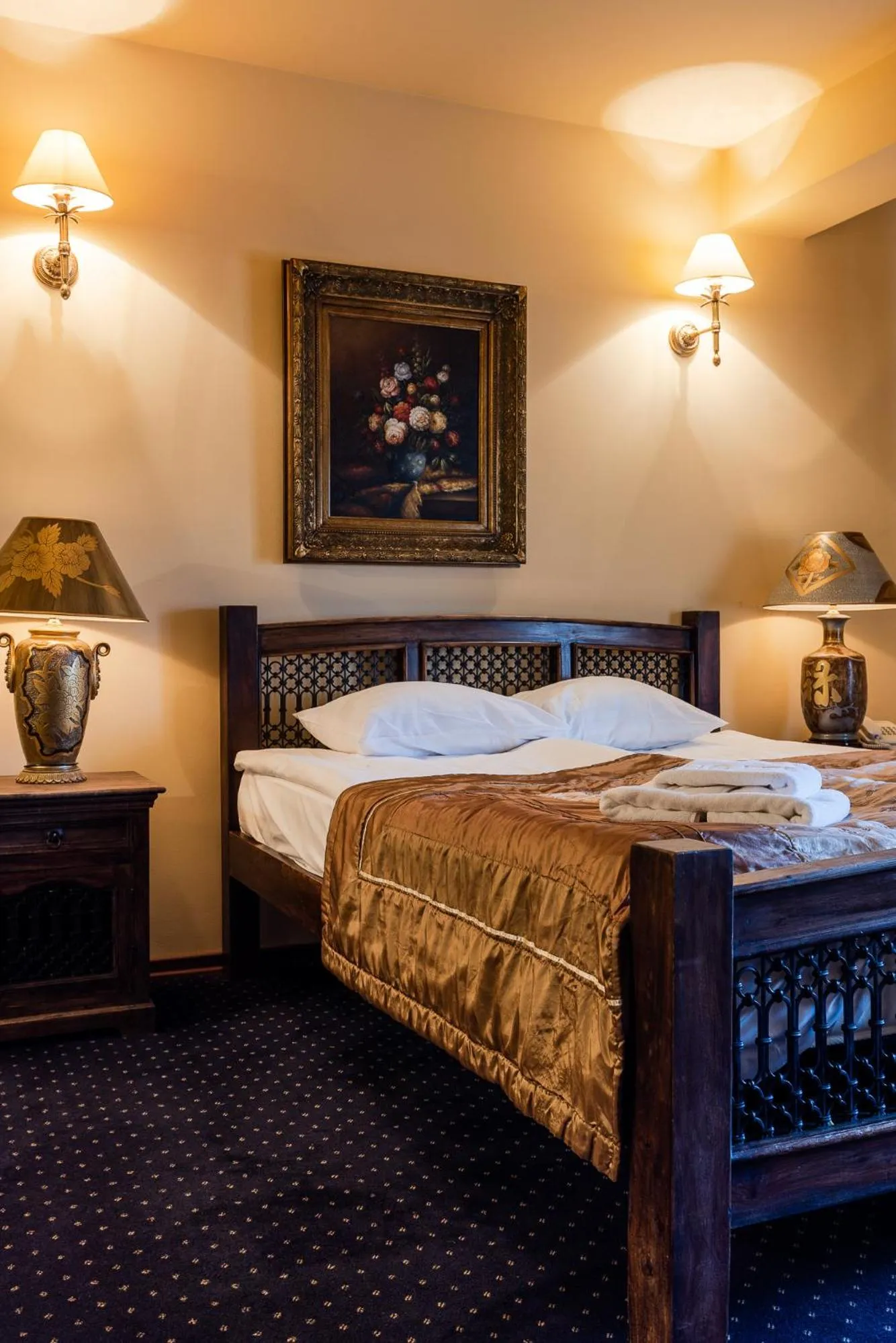 Bed in Hotel Marysin Dwór