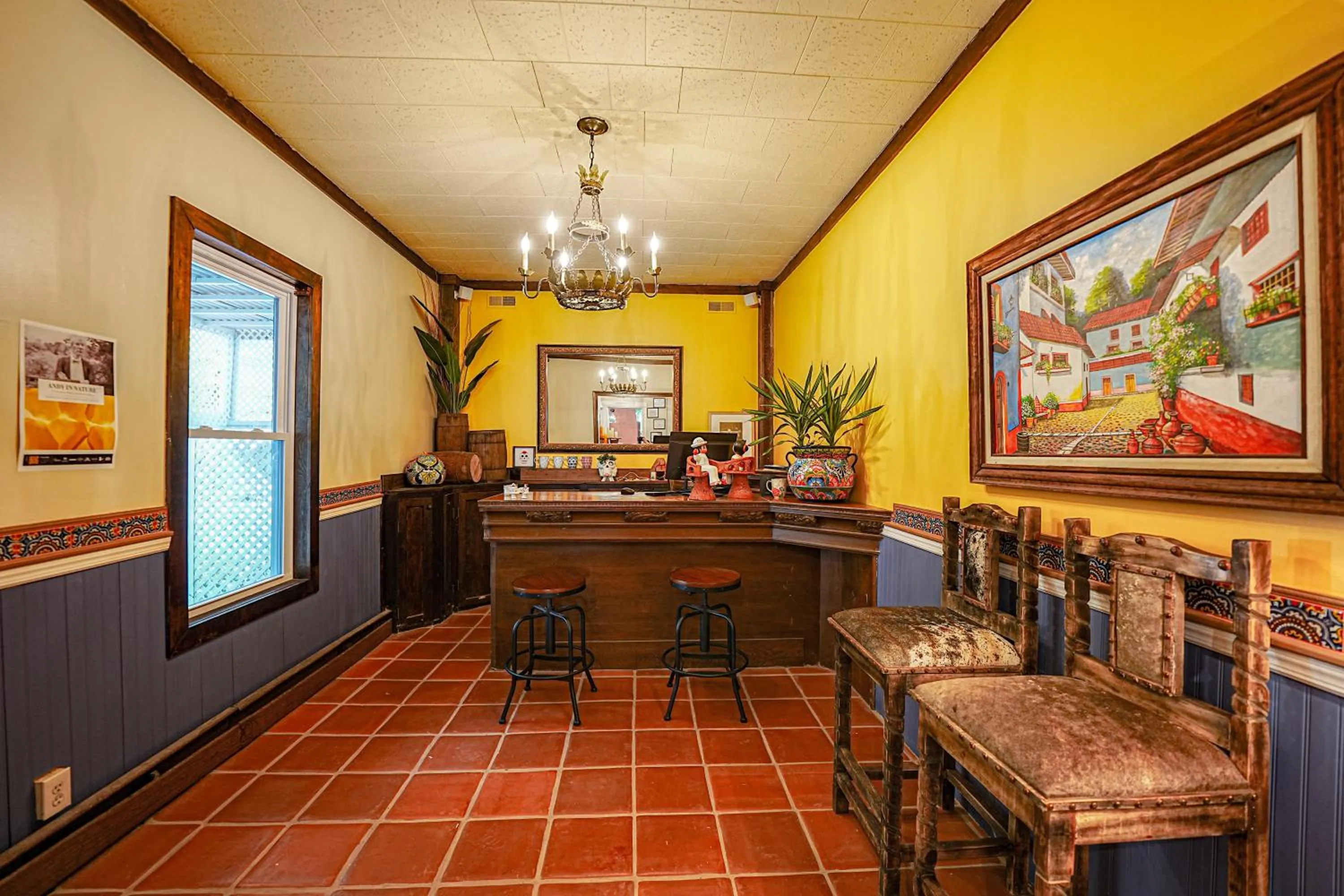 Lobby or reception in La Posada