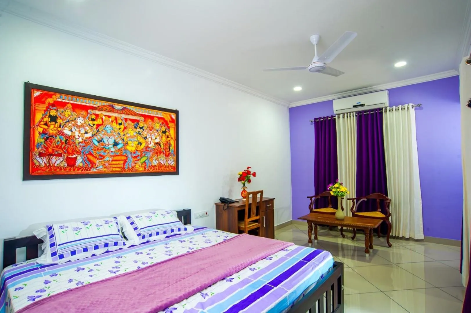 Bed in Vasudevam Premium Suites