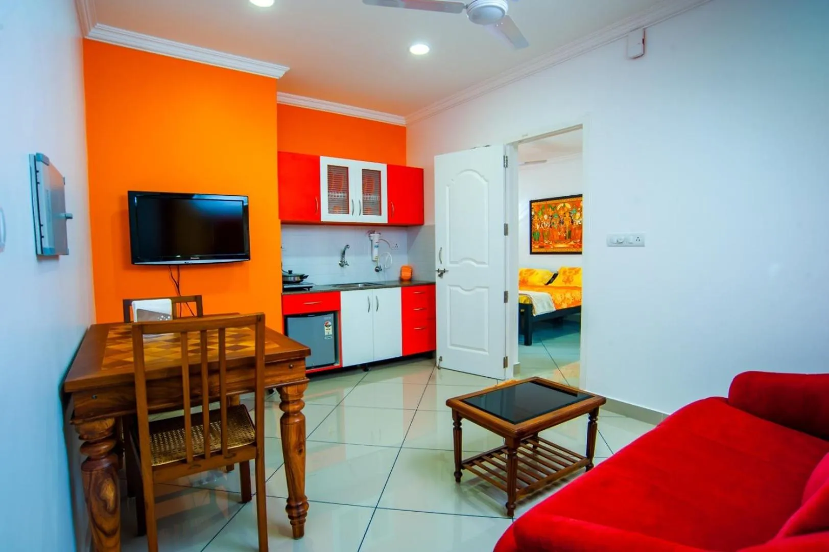 TV and multimedia in Vasudevam Premium Suites