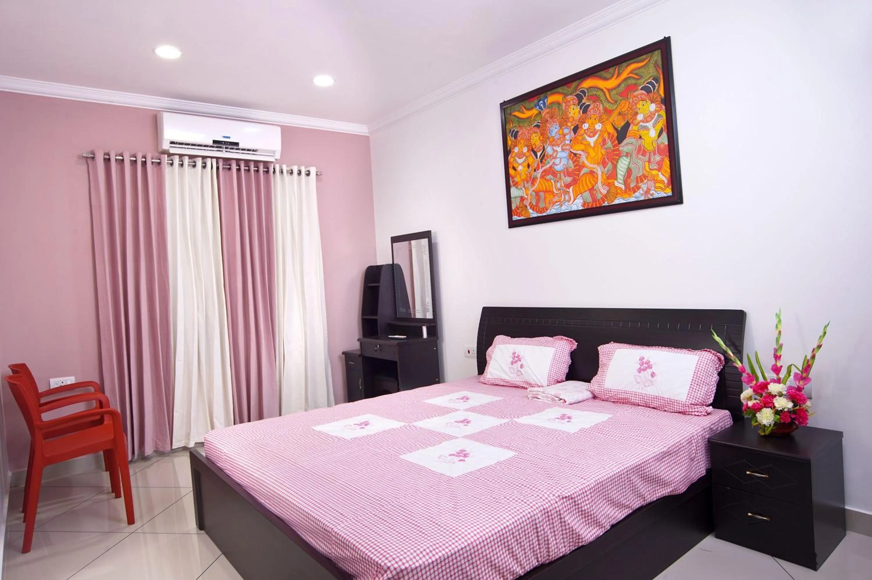 Bed in Vasudevam Premium Suites