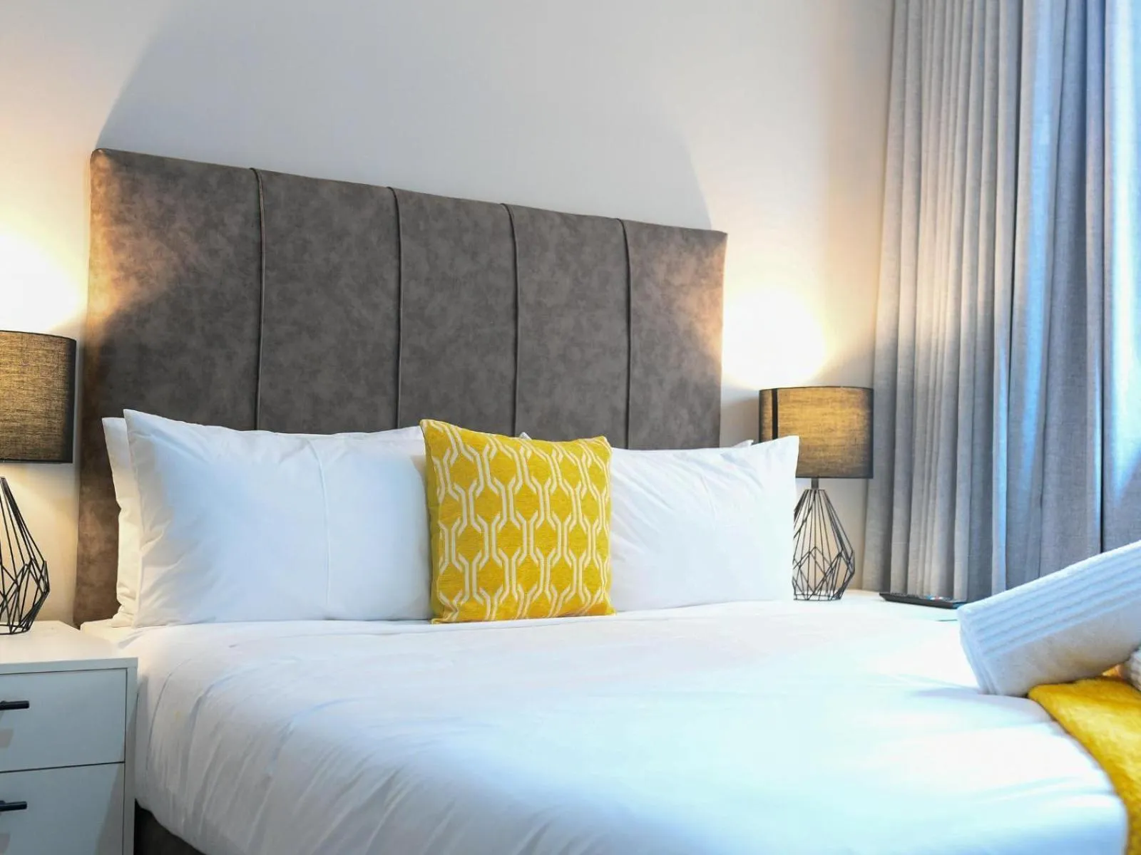 Bed in Next To Apartment Hotel