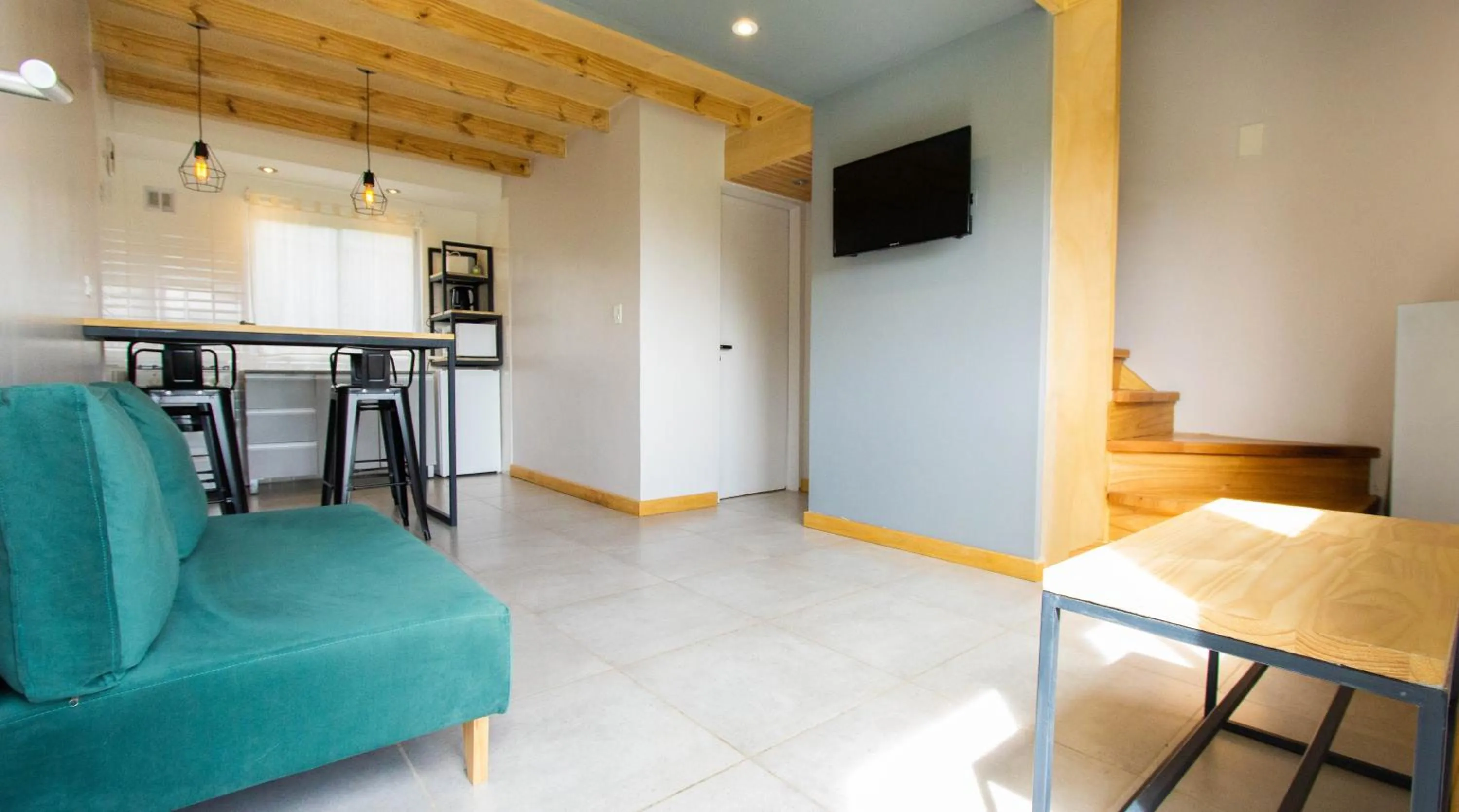 Kitchen or kitchenette in Apart Hotel Jardín