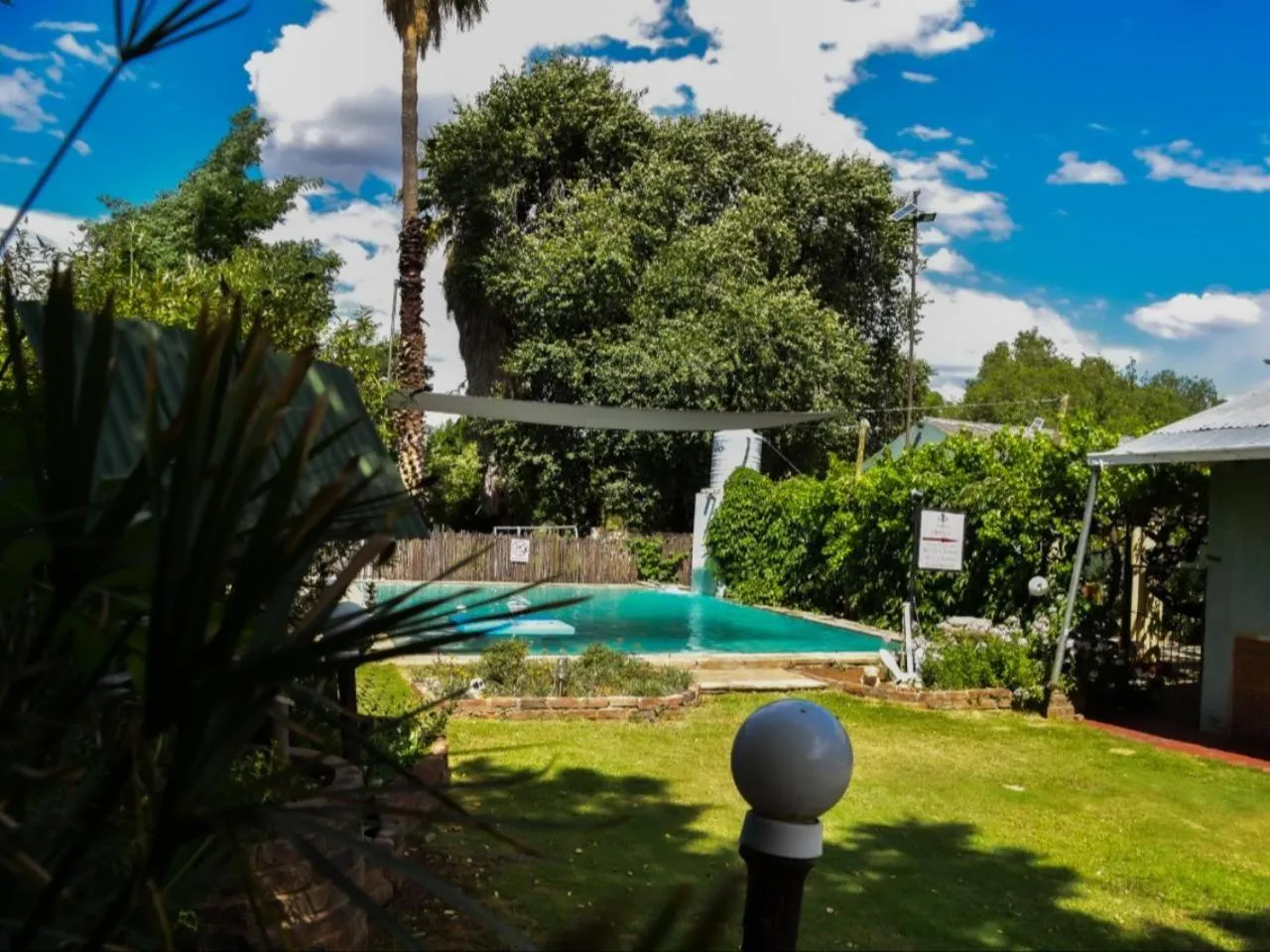 Pool view in Anker Guesthouse