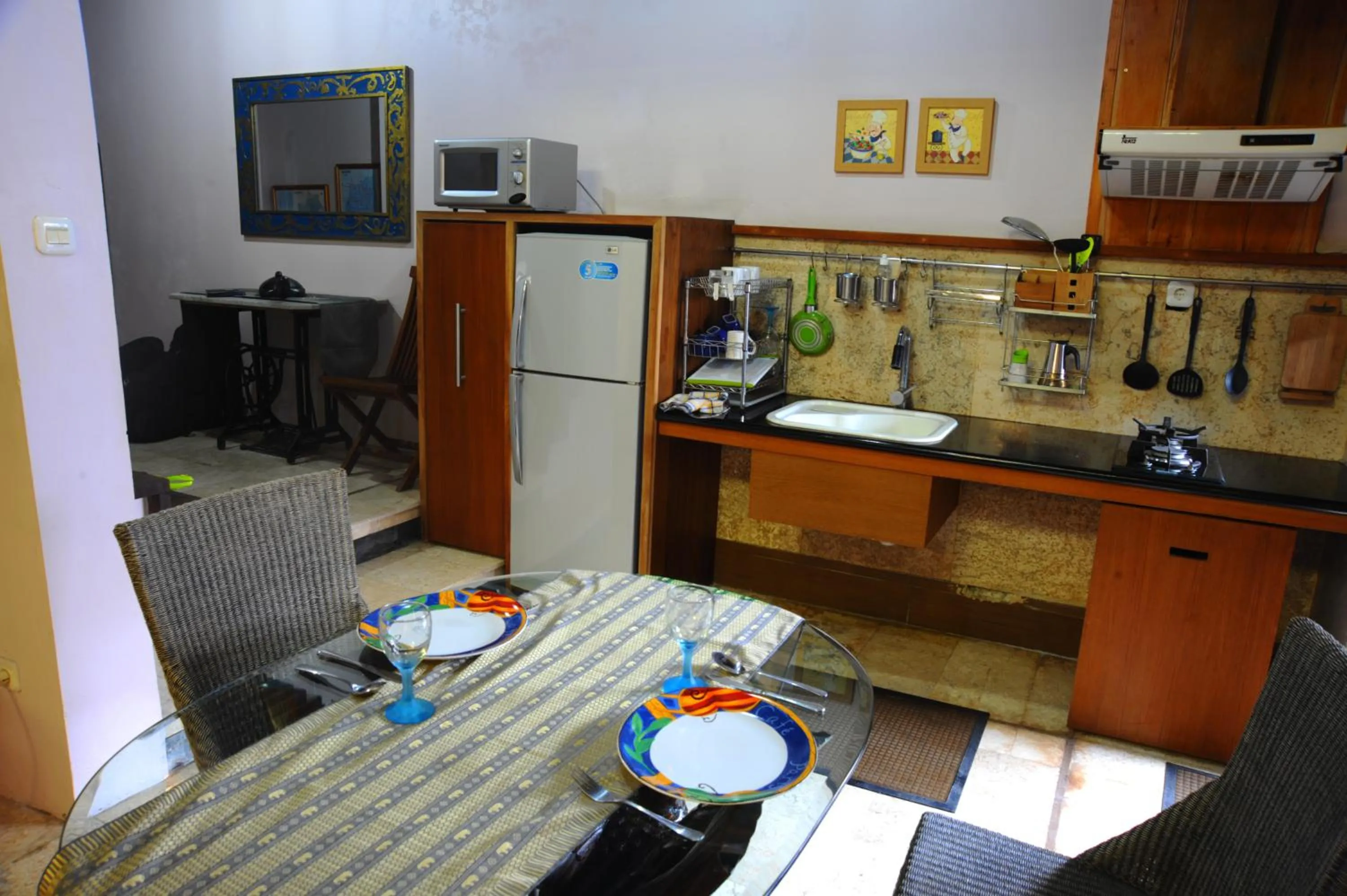 Kitchen or kitchenette in Tegal Panggung Guest House