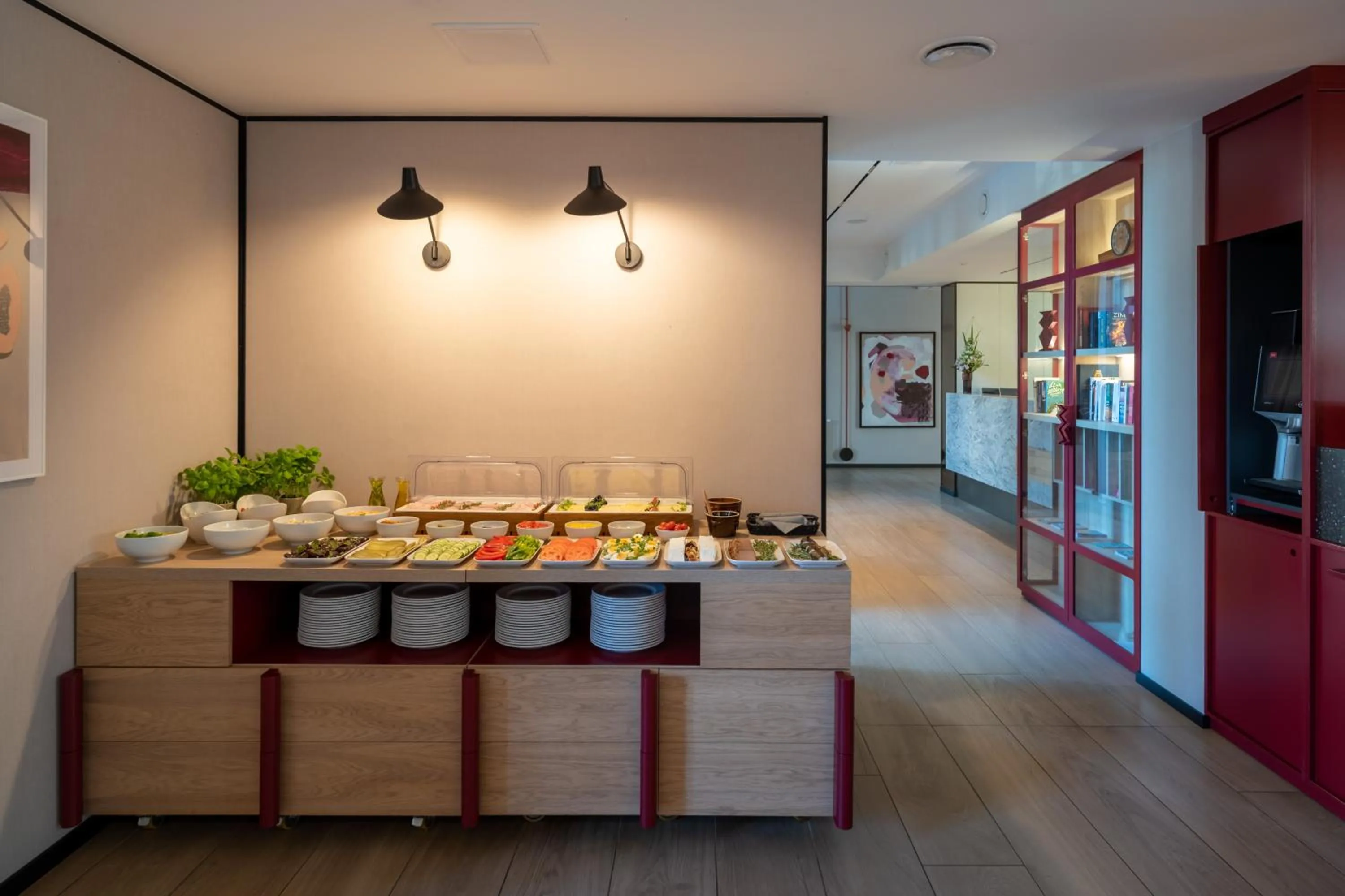 Dining area in Antares Hotel