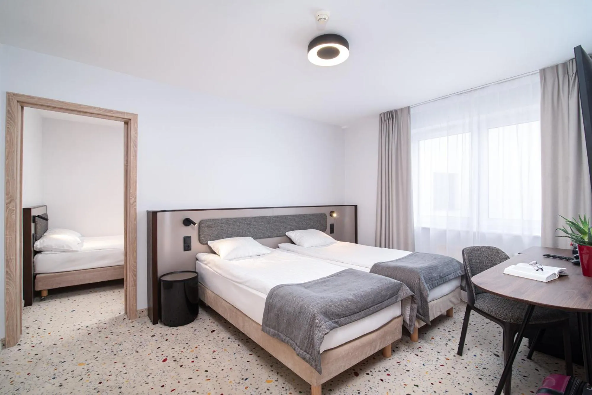 Bed in Antares Hotel